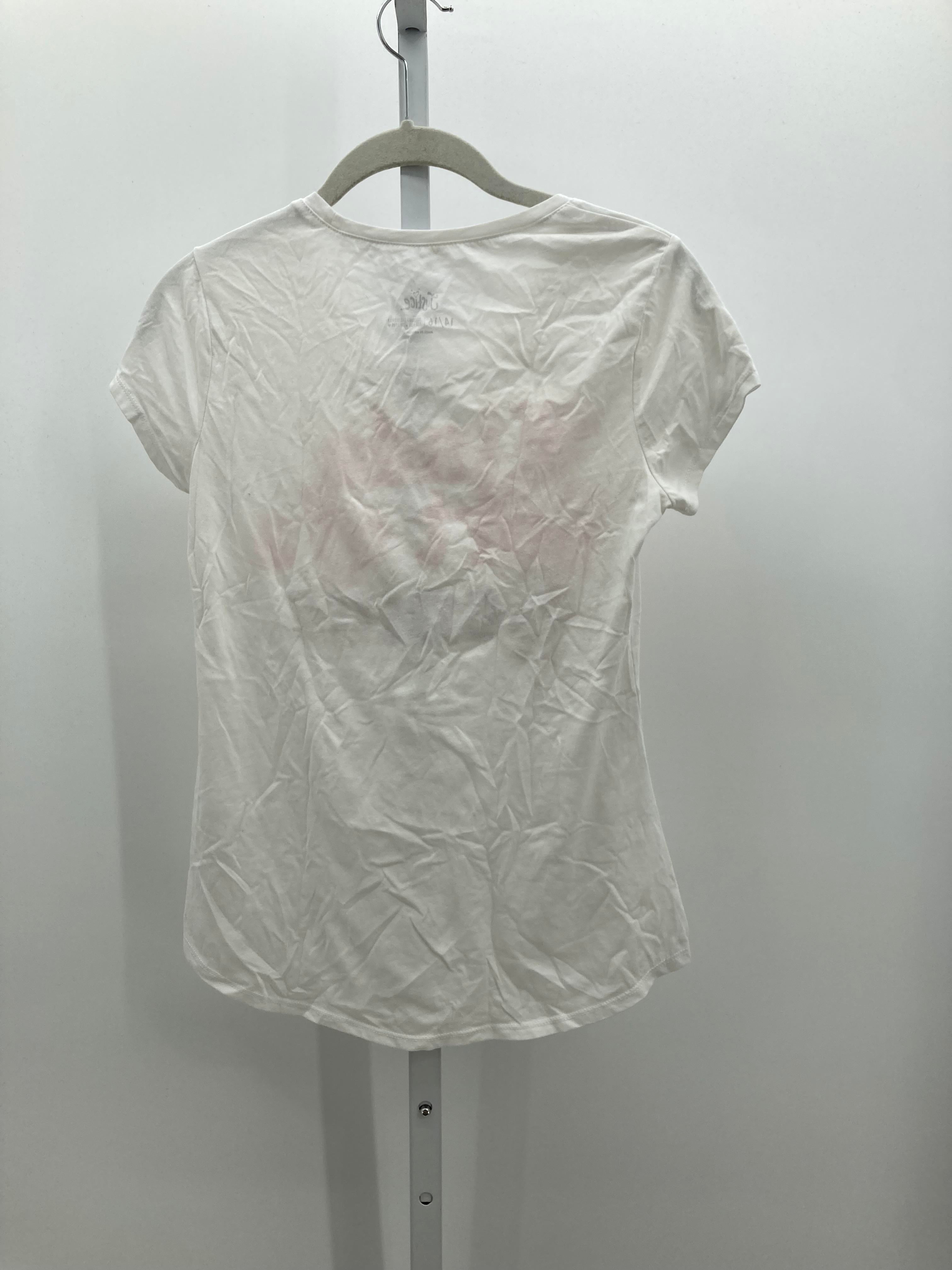 Justice Size 14-16 Girls Short Sleeve Shirt