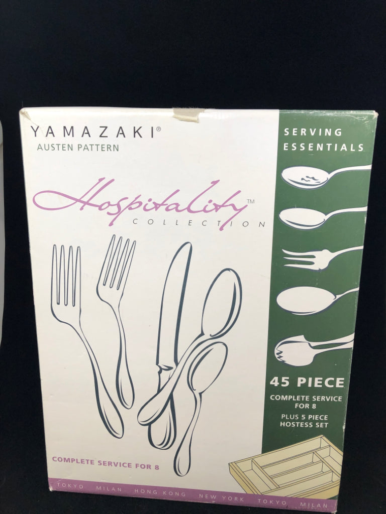 NIB YAMAZAKI 45 PC UTENSIL SET.
