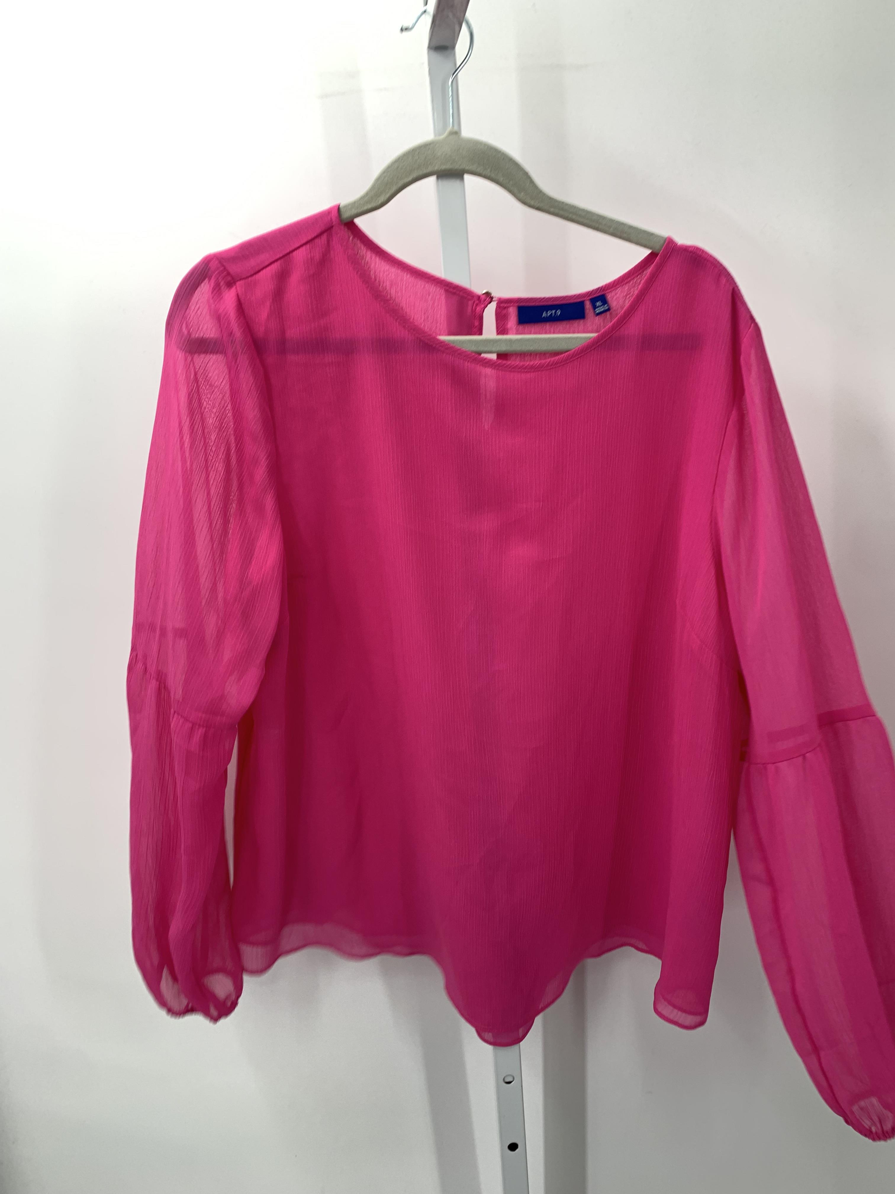Apt. 9 Size Extra Large Misses Long Sleeve Shirt