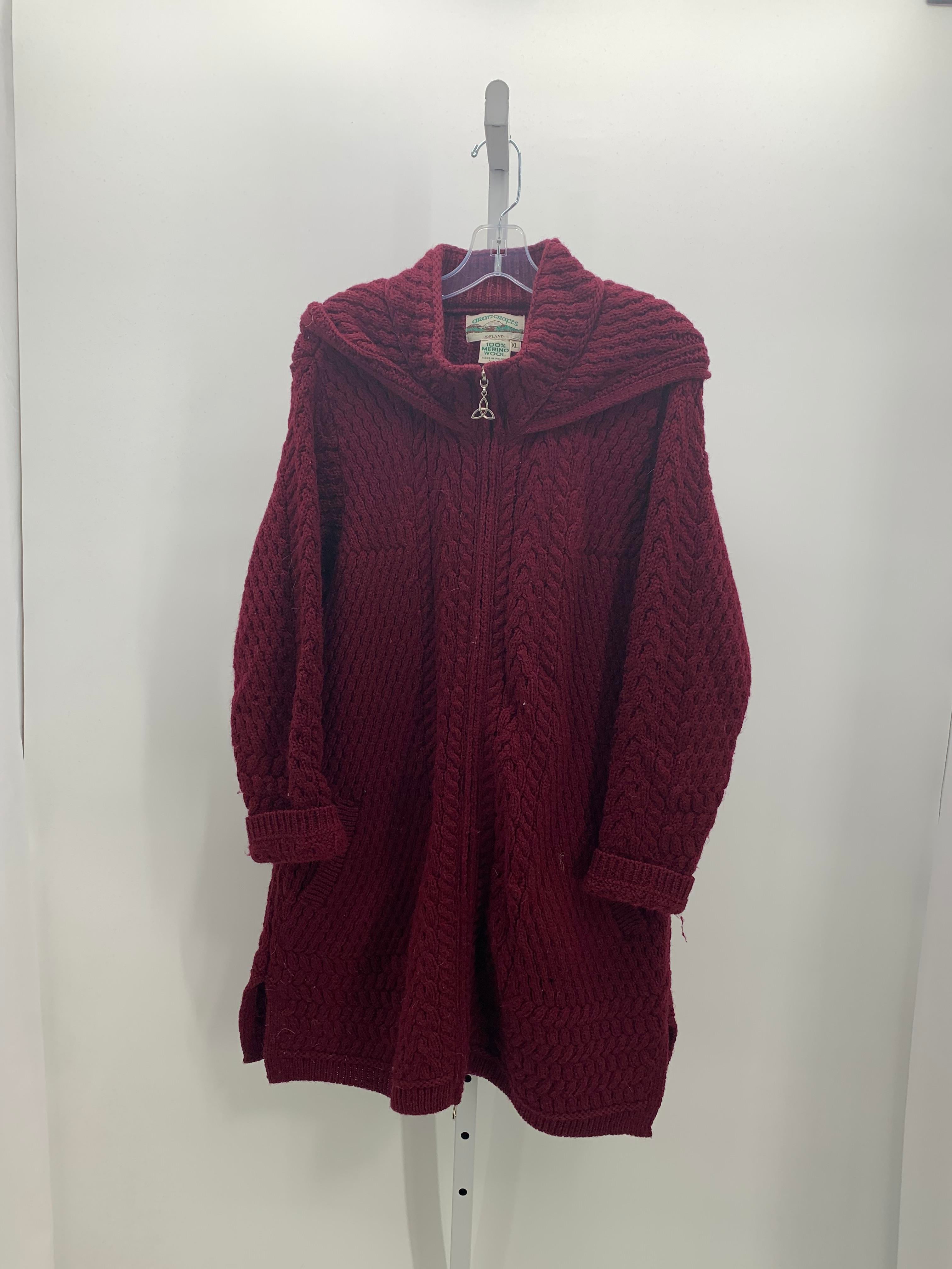 ARAN CRAFTS- IRELAND Size Large Misses Long Slv Sweater