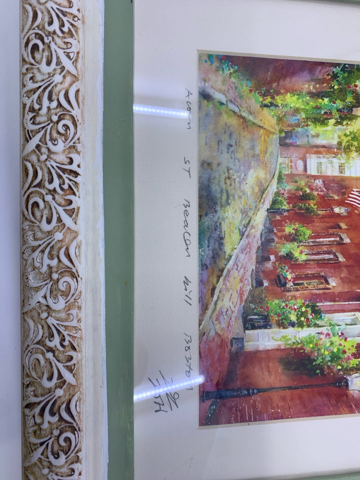 ACORN ST BEACON HILL BOSTON- SIGNED & NUMBERED.