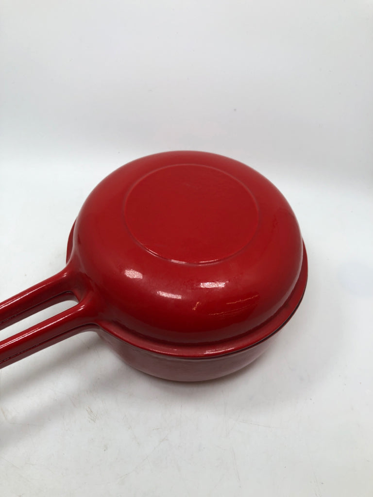 KOBENCAST 2PC CAST IRON SAUCEPAN W/LID.