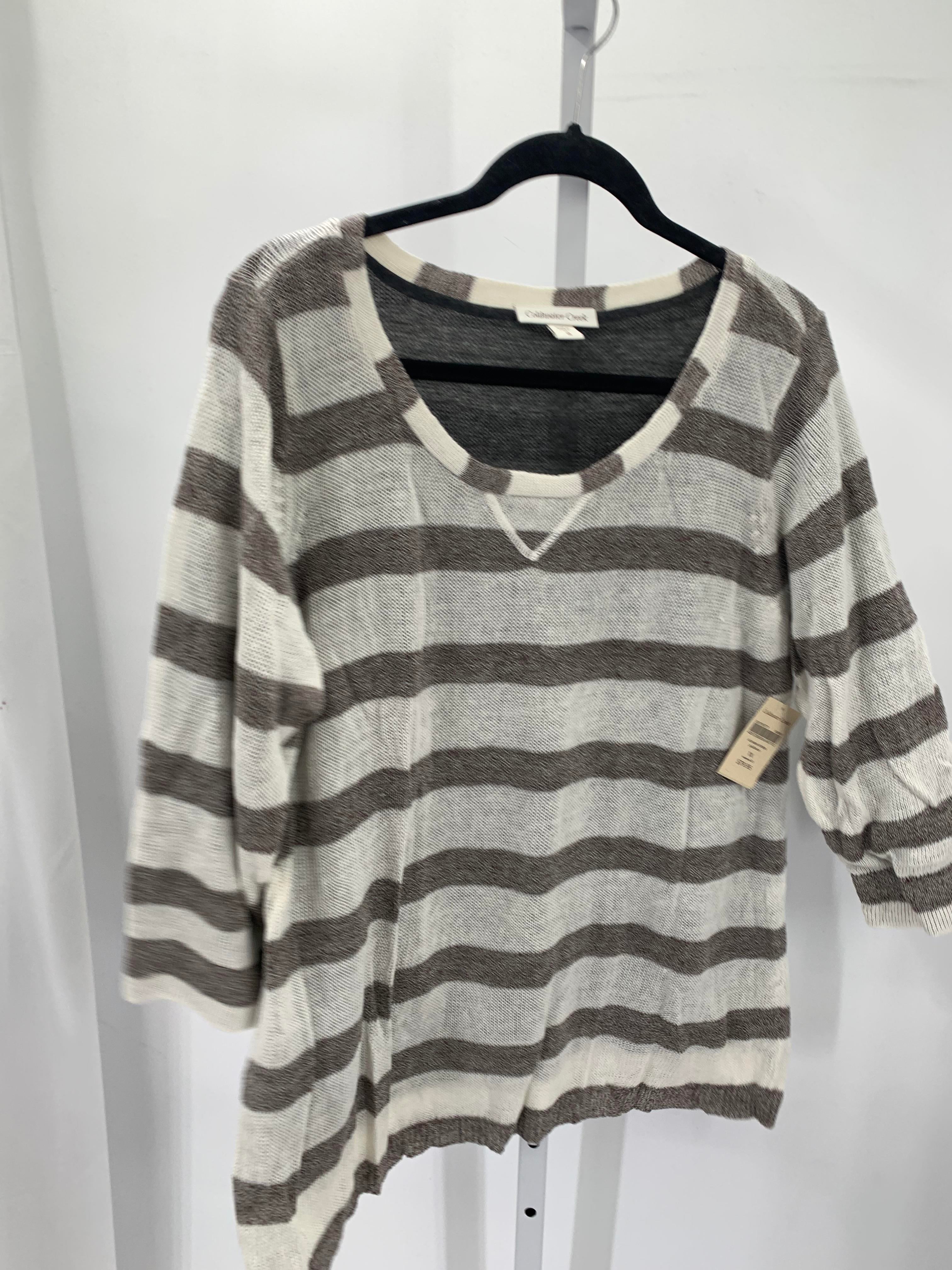 Coldwater Creek Size 1X Womens 3/4 Sleeve Sweater