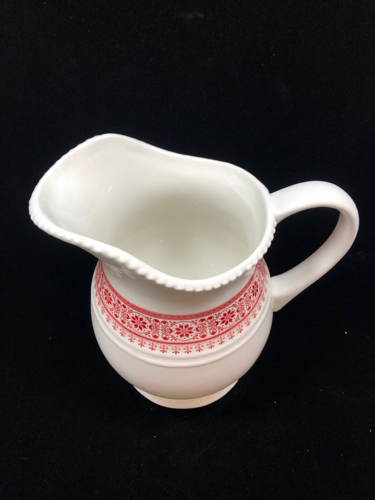 RED SNOWFLAKE PITCHER - MIDWEST.