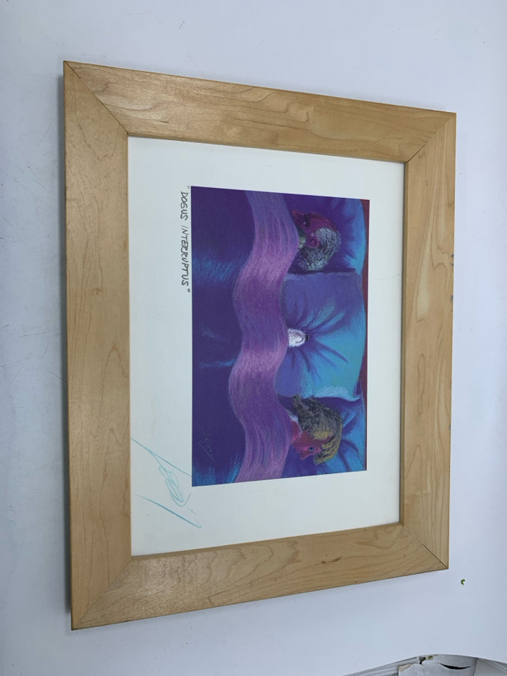 JEFF LEEDY FRAMED PRINT "DOGUS INTERRUPTUS".