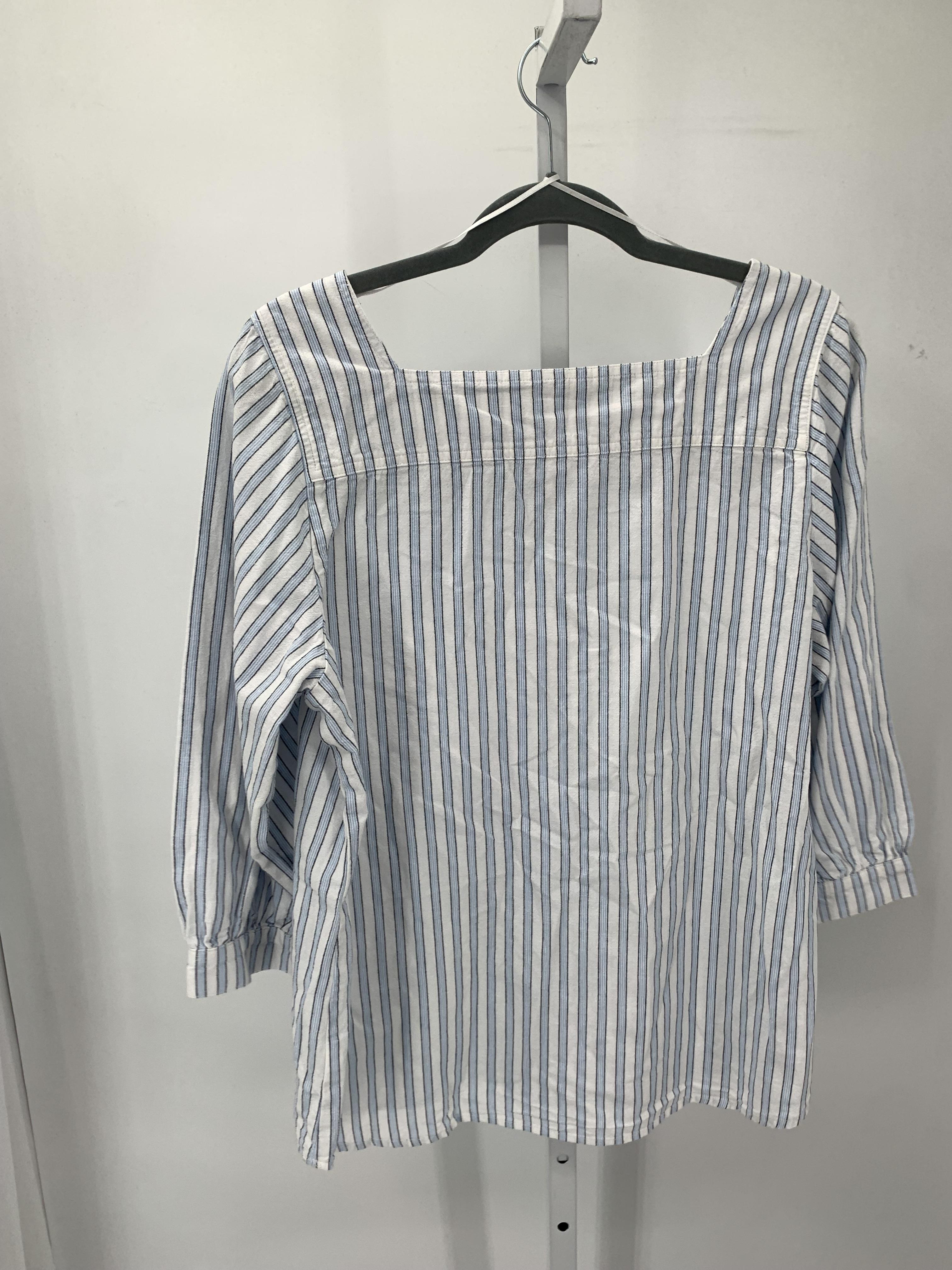Time and Tru Size Large Misses 3/4 Sleeve Shirt