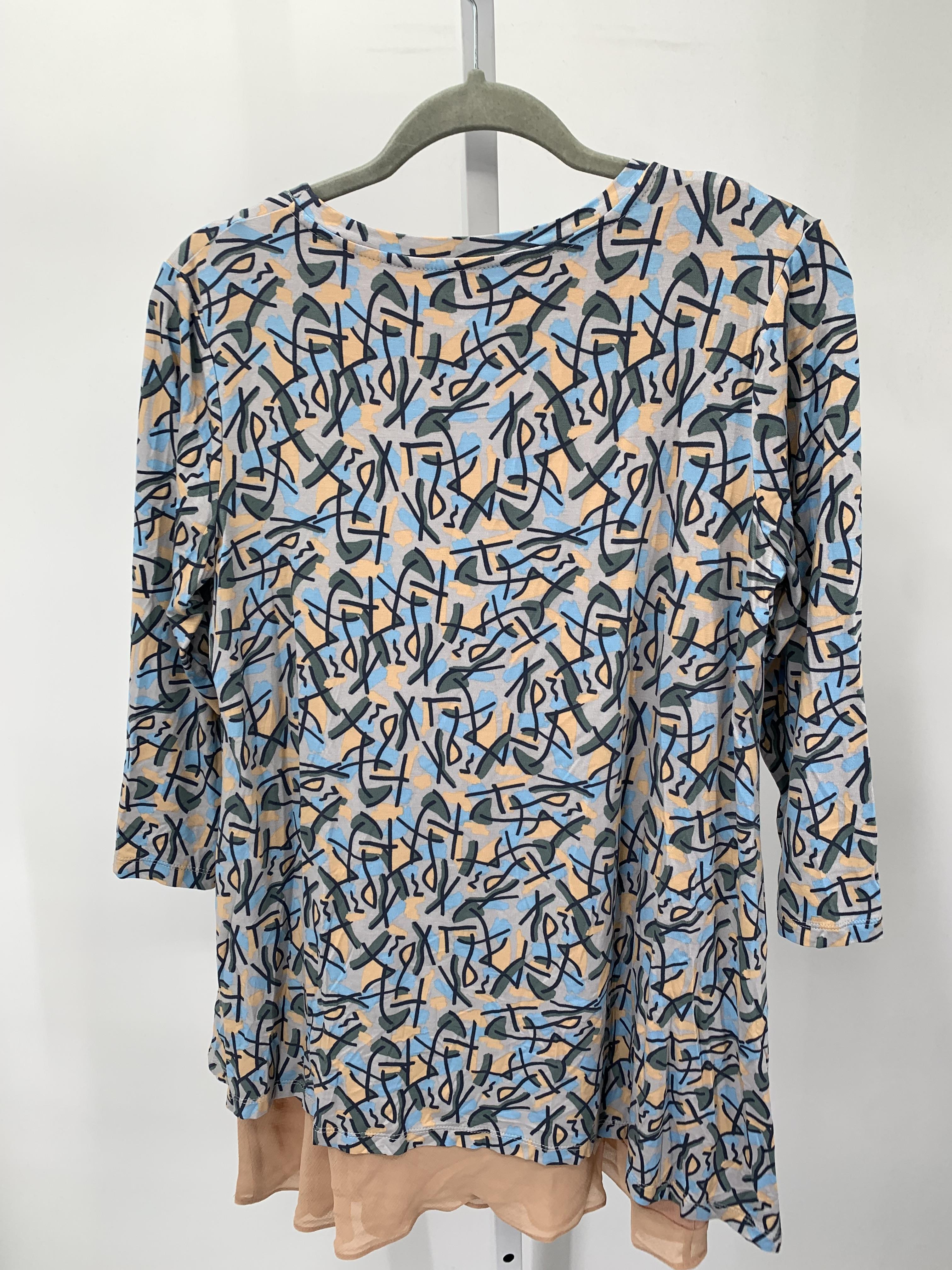 LOGO Size Medium Misses 3/4 Sleeve Shirt
