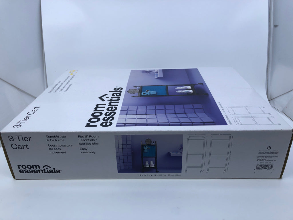 NEW 3 TIER STORAGE CART- IN BOX