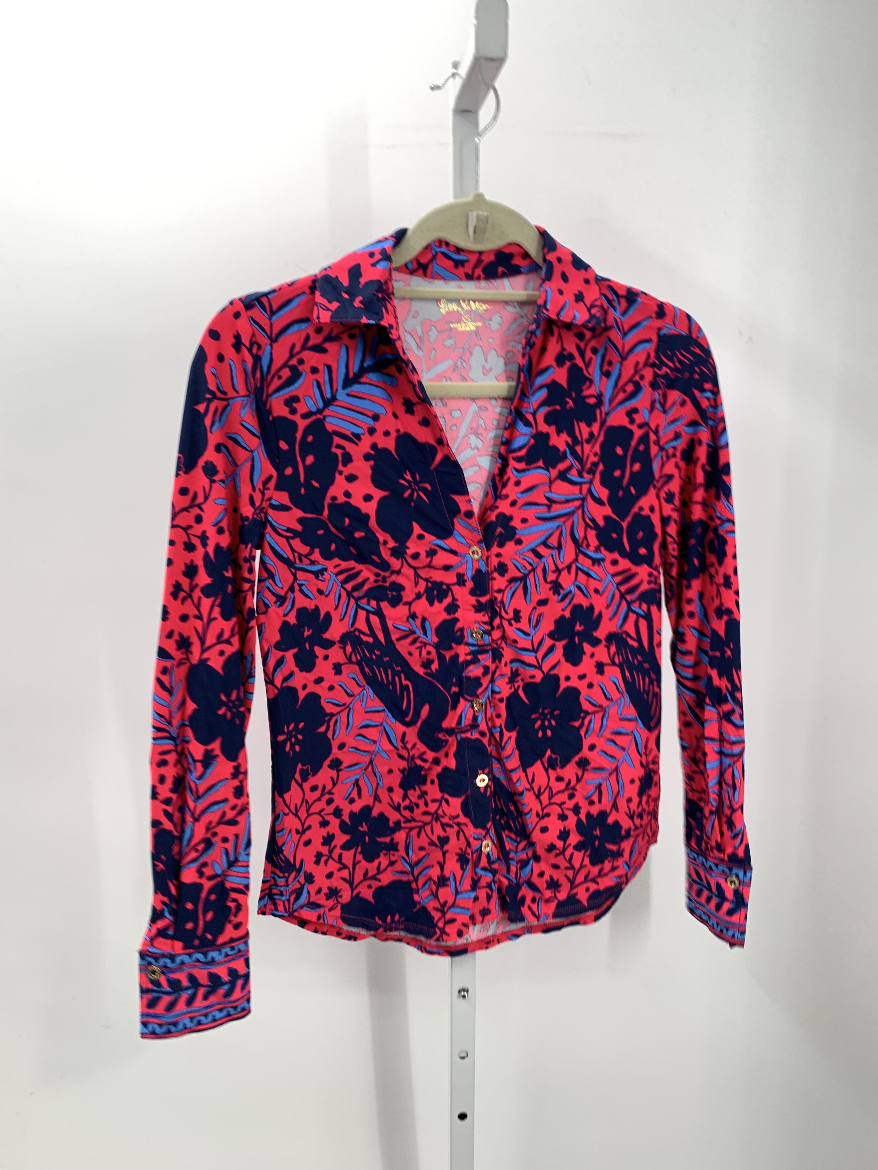 Lilly Pulitzer Size X Small Misses Long Sleeve Shirt