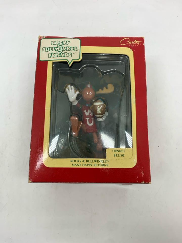 NIB ROCKY AND BULLWINKLE ORNAMENT.