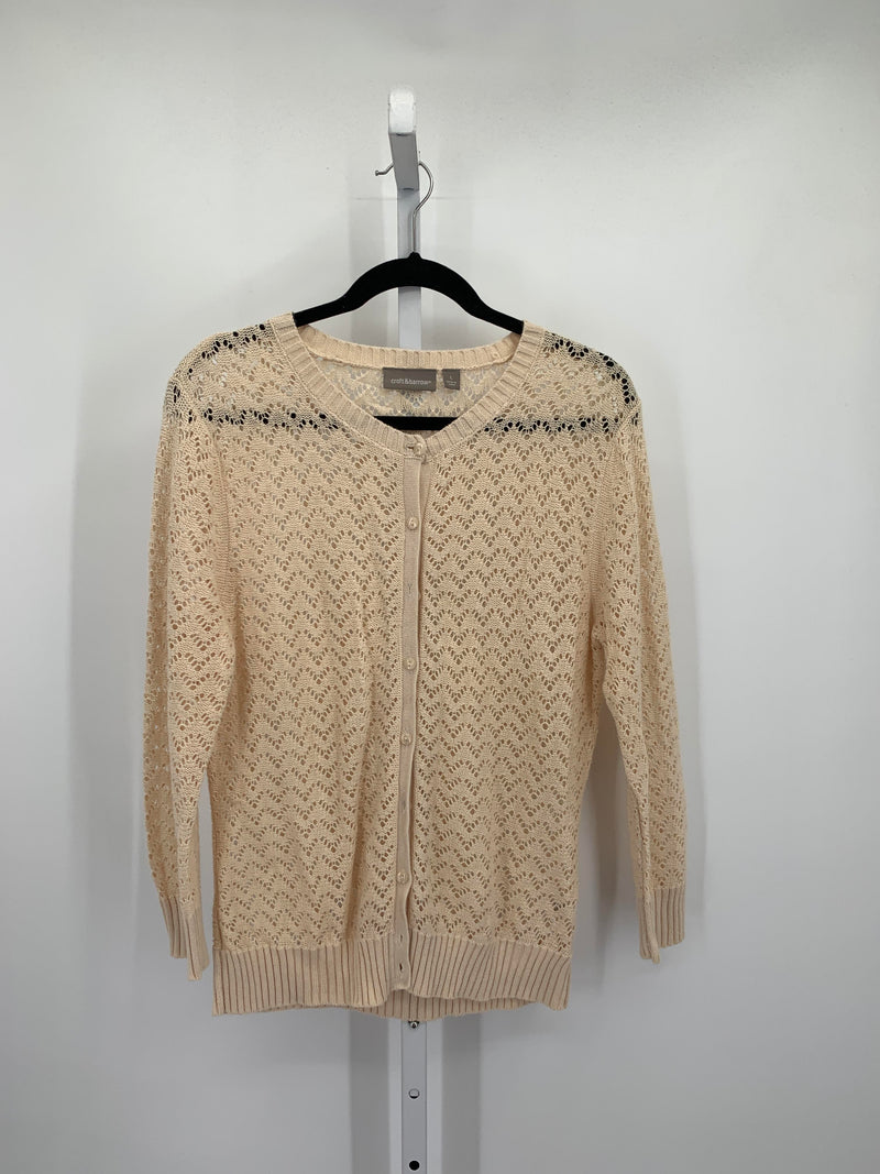 Croft & Barrow Size Large Misses Long Slv Sweater