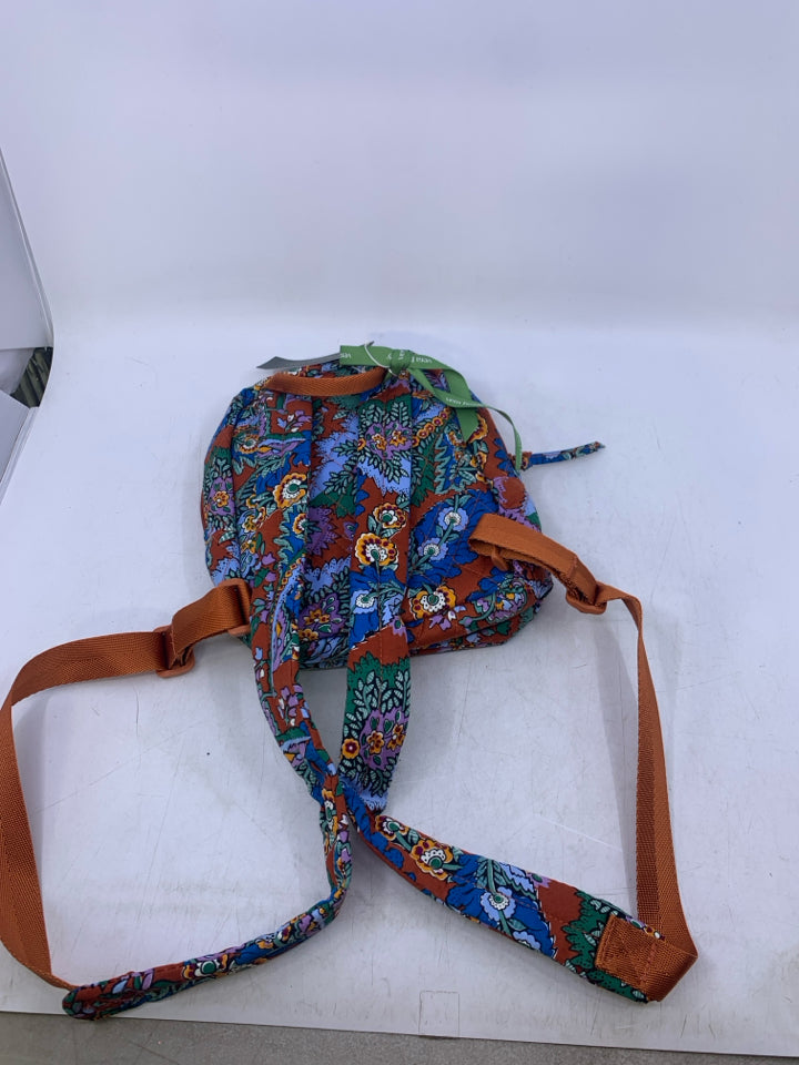 Vera Bradley Mini Banbury Backpack in Flowers + Feathers- New With Tags