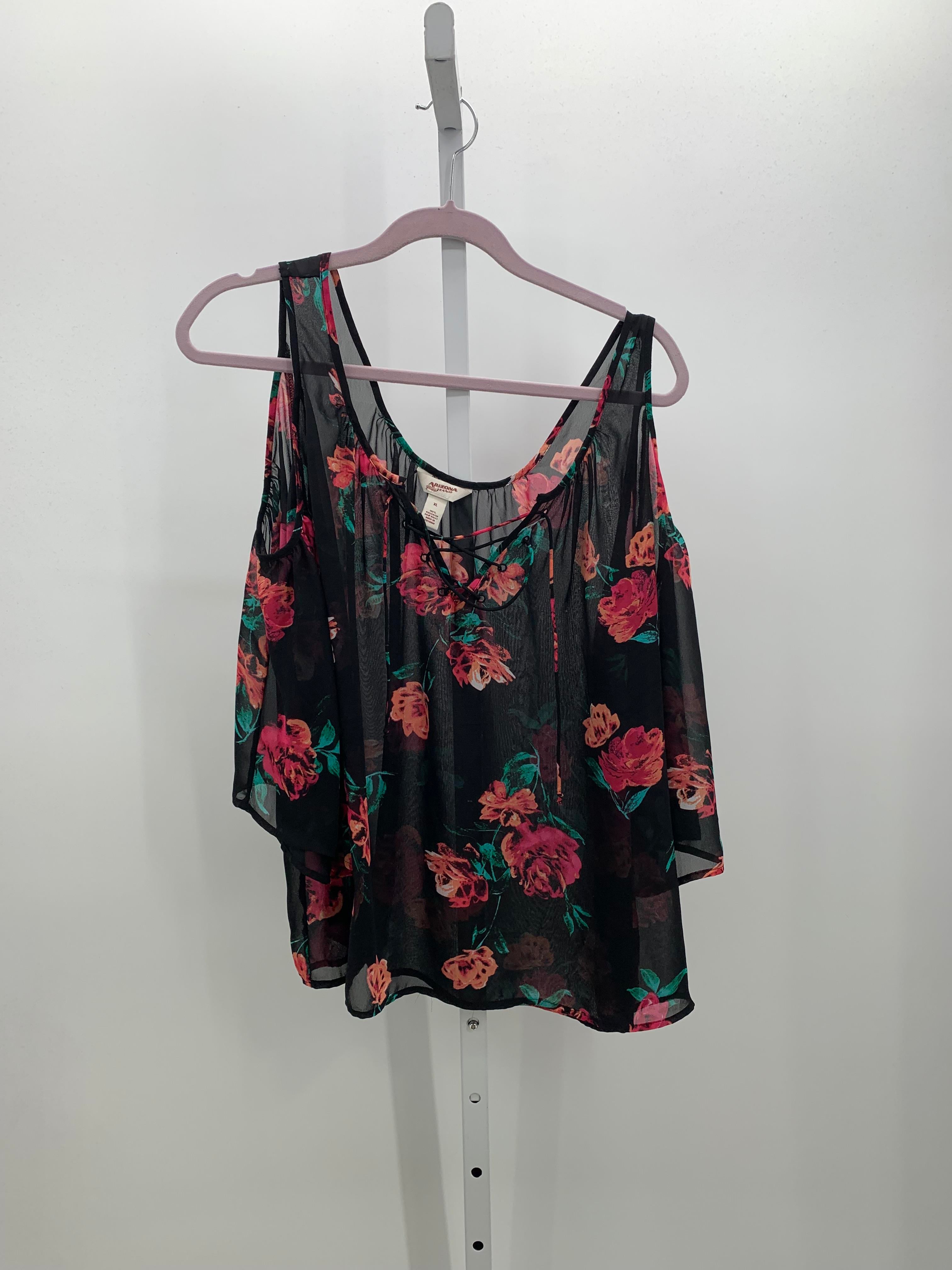 Arizona Size Extra Large Juniors 3/4 Sleeve Shirt