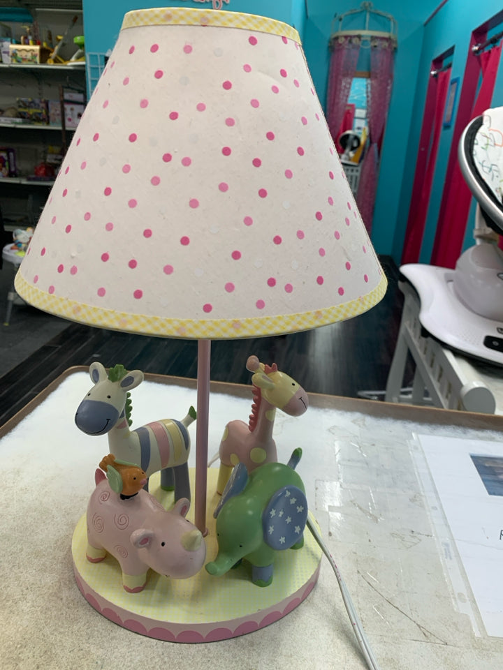 Polka Dots Pattern Pastel Polka Dots Table Lamp