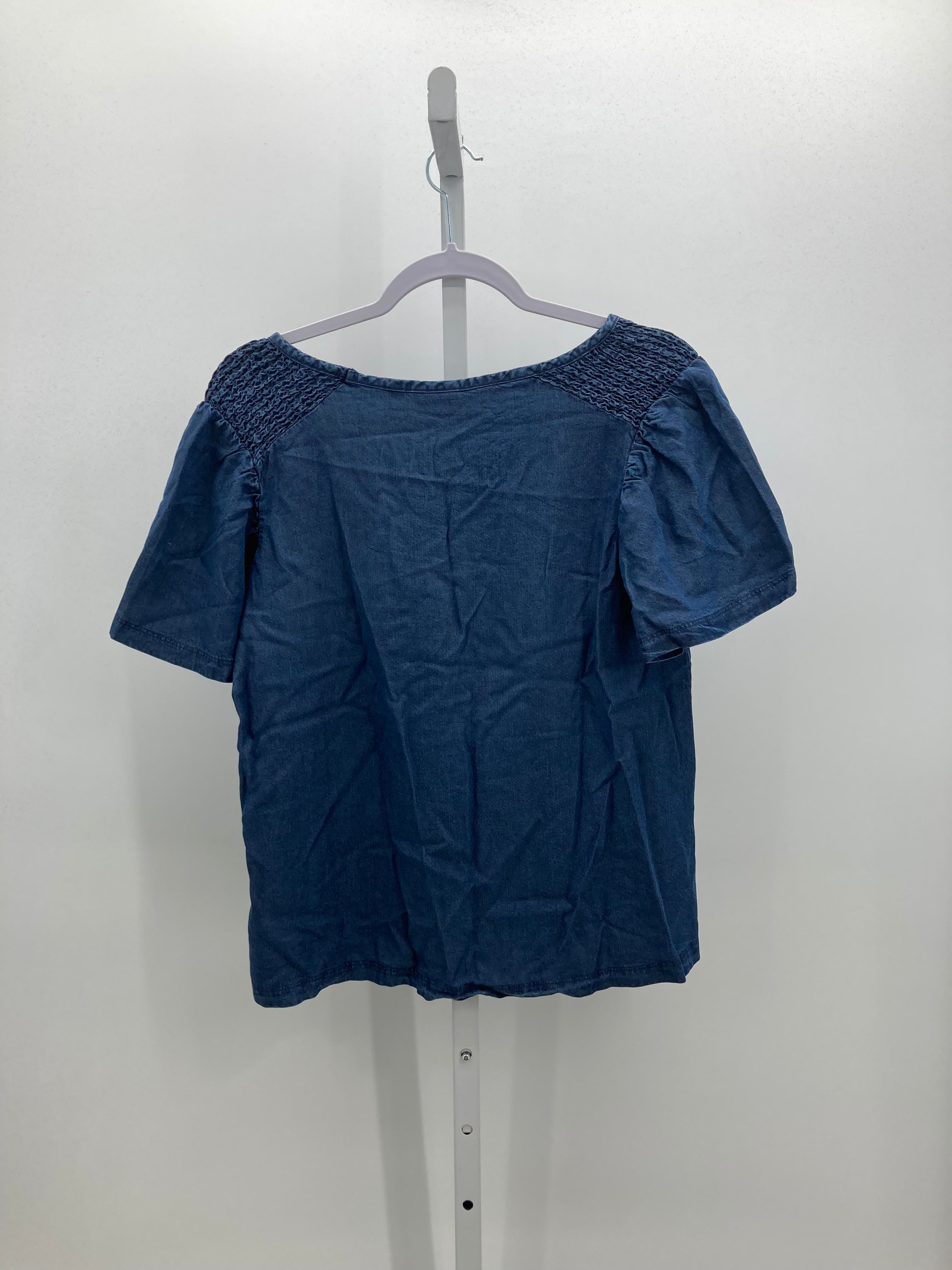 Elle Size Medium Misses Short Sleeve Shirt
