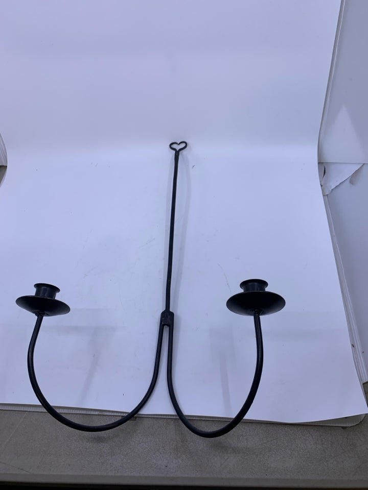 METAL DOUBLE WALL CANDELABRA.