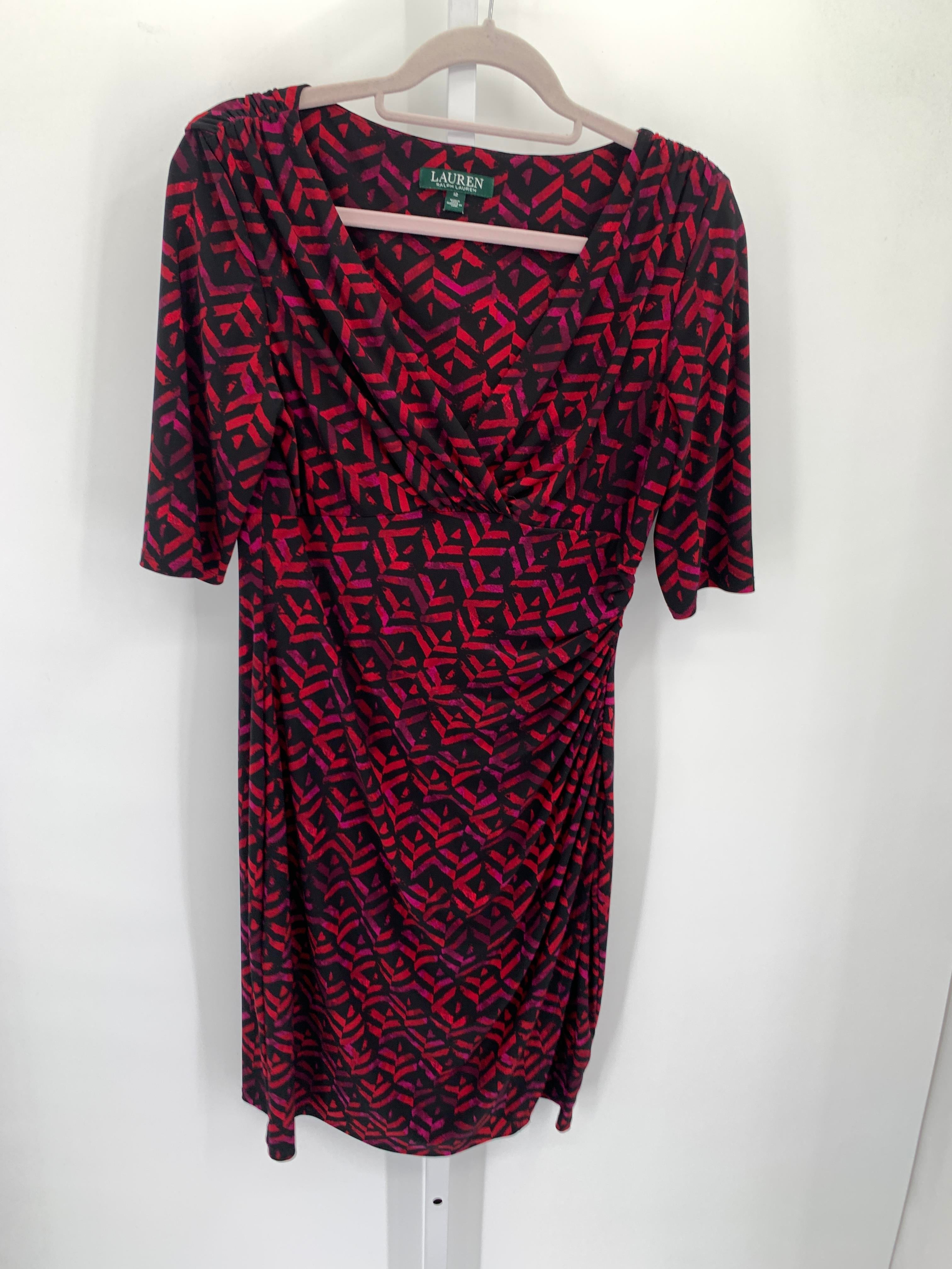 Ralph Lauren Size 12 Misses Short Sleeve Dress