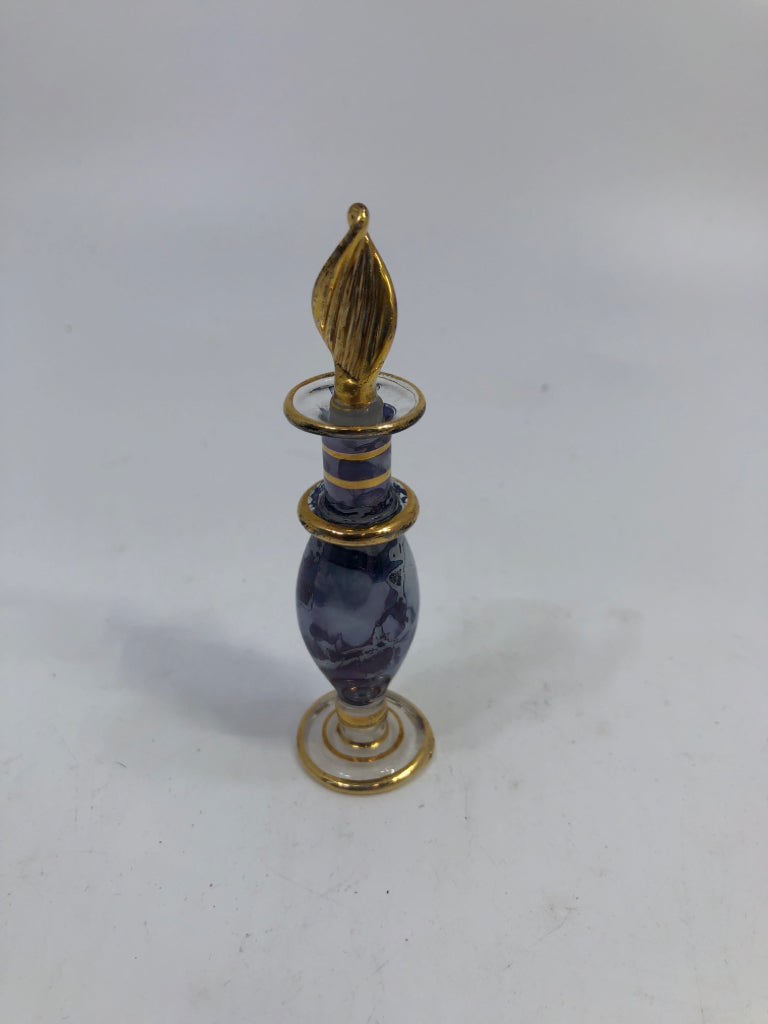 BLUE MARBLE PERFUME BOTTLE.