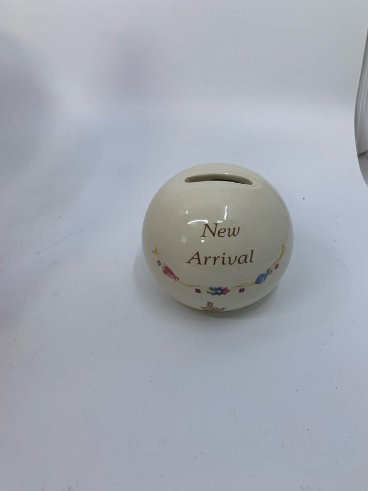 BUNNYKINS SMALL SPHERE COIN BANK NEW ARRIVAL.