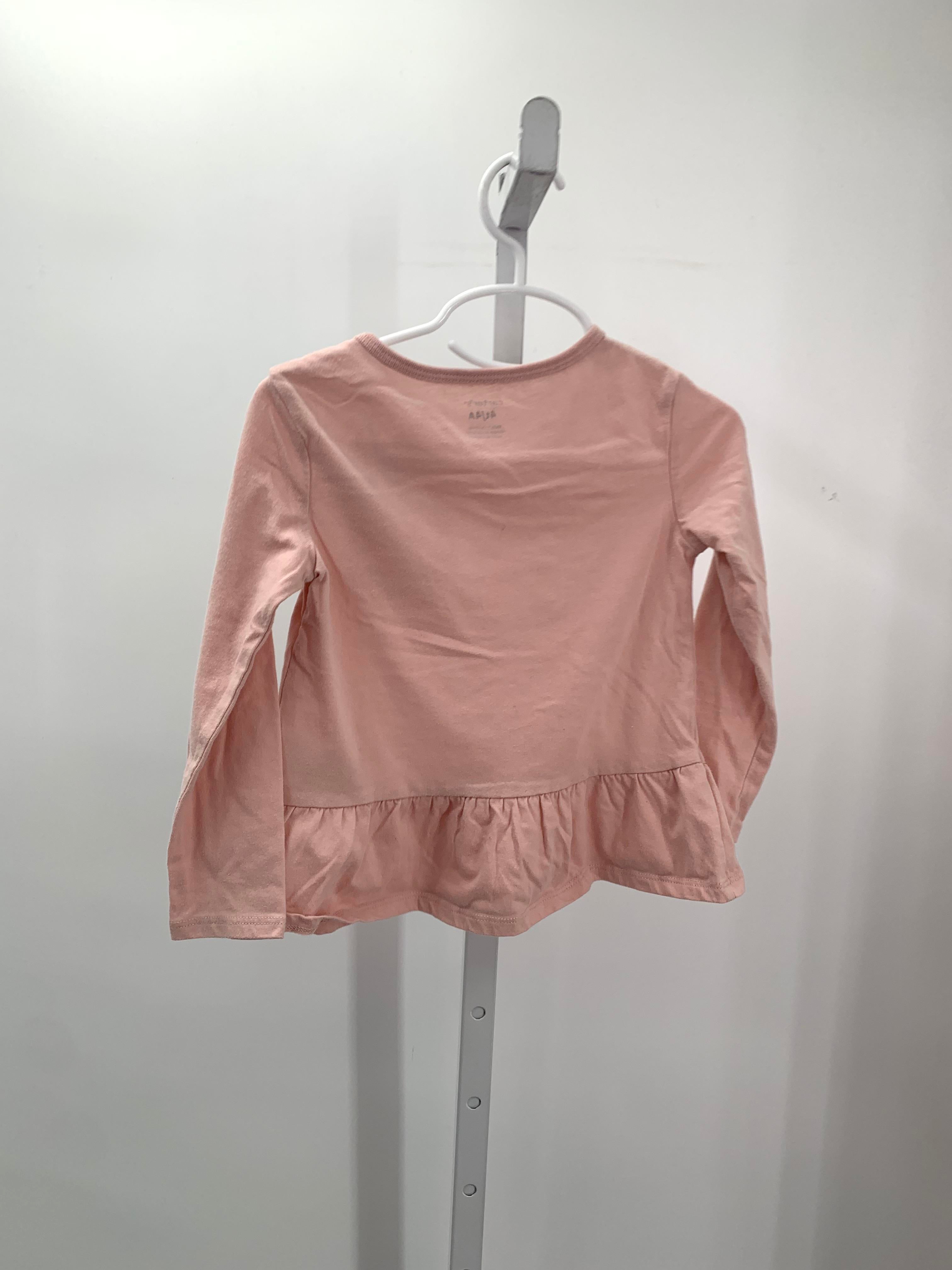 Carters Size 4T Girls Long Sleeve Shirt