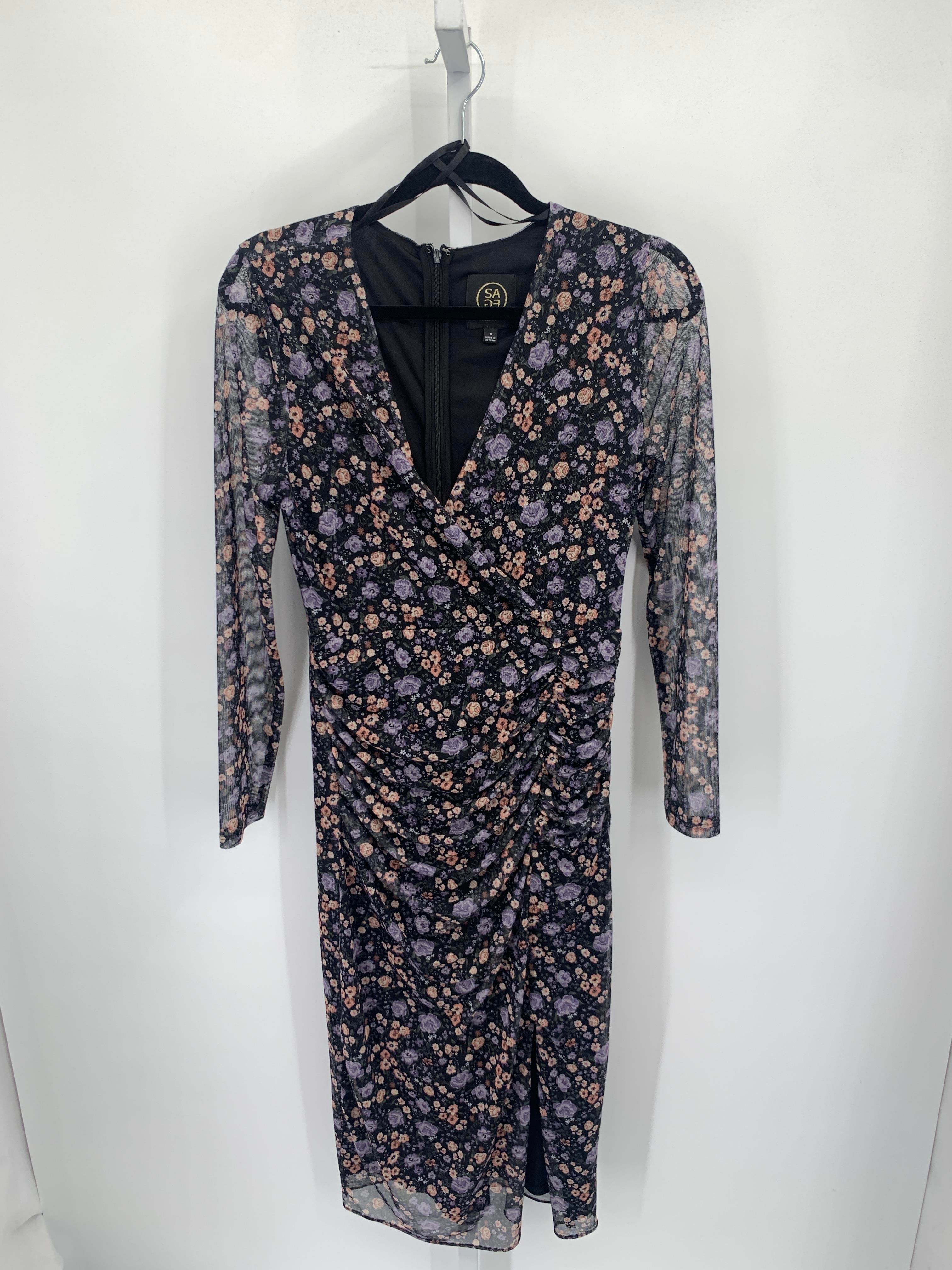 Sage Size 8 Misses Long Sleeve Dress