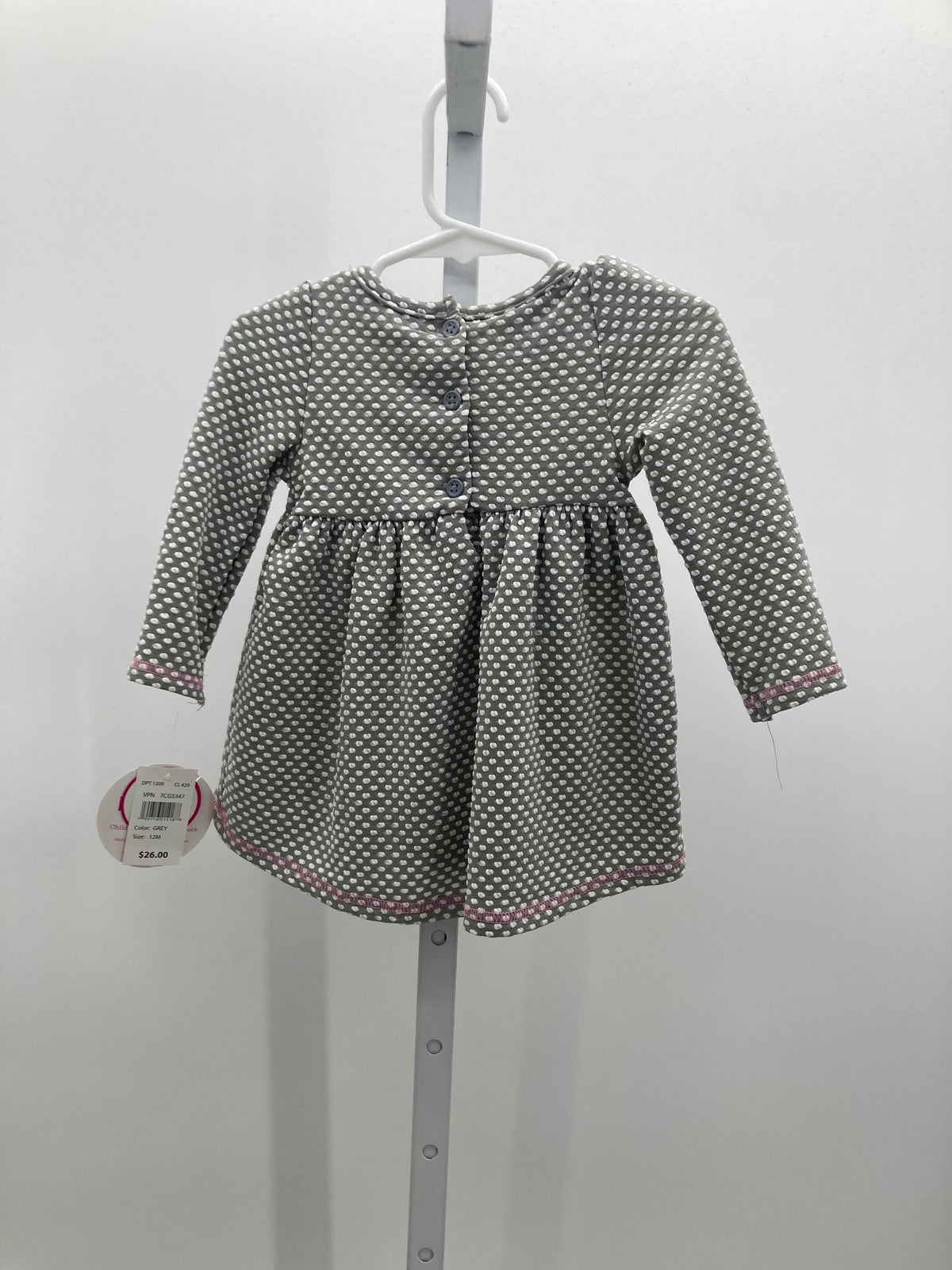 Nannette Size 12 Months Girls Long Sleeve Dress