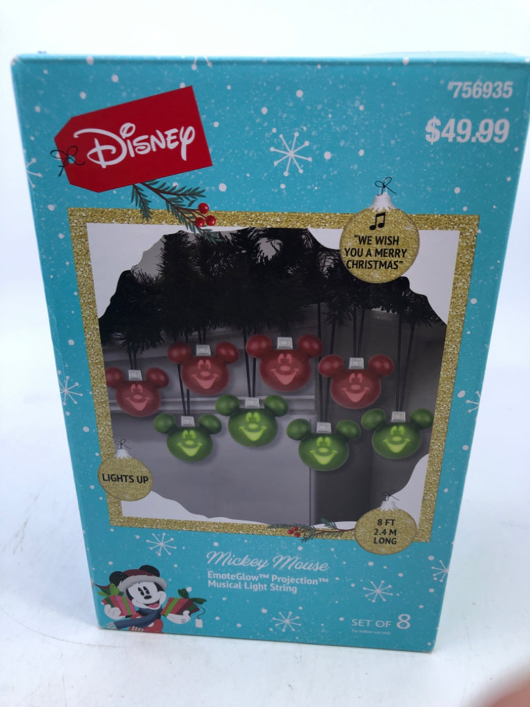 NIB MICKEY MOUSE MUSICAL LIGHT STRING.