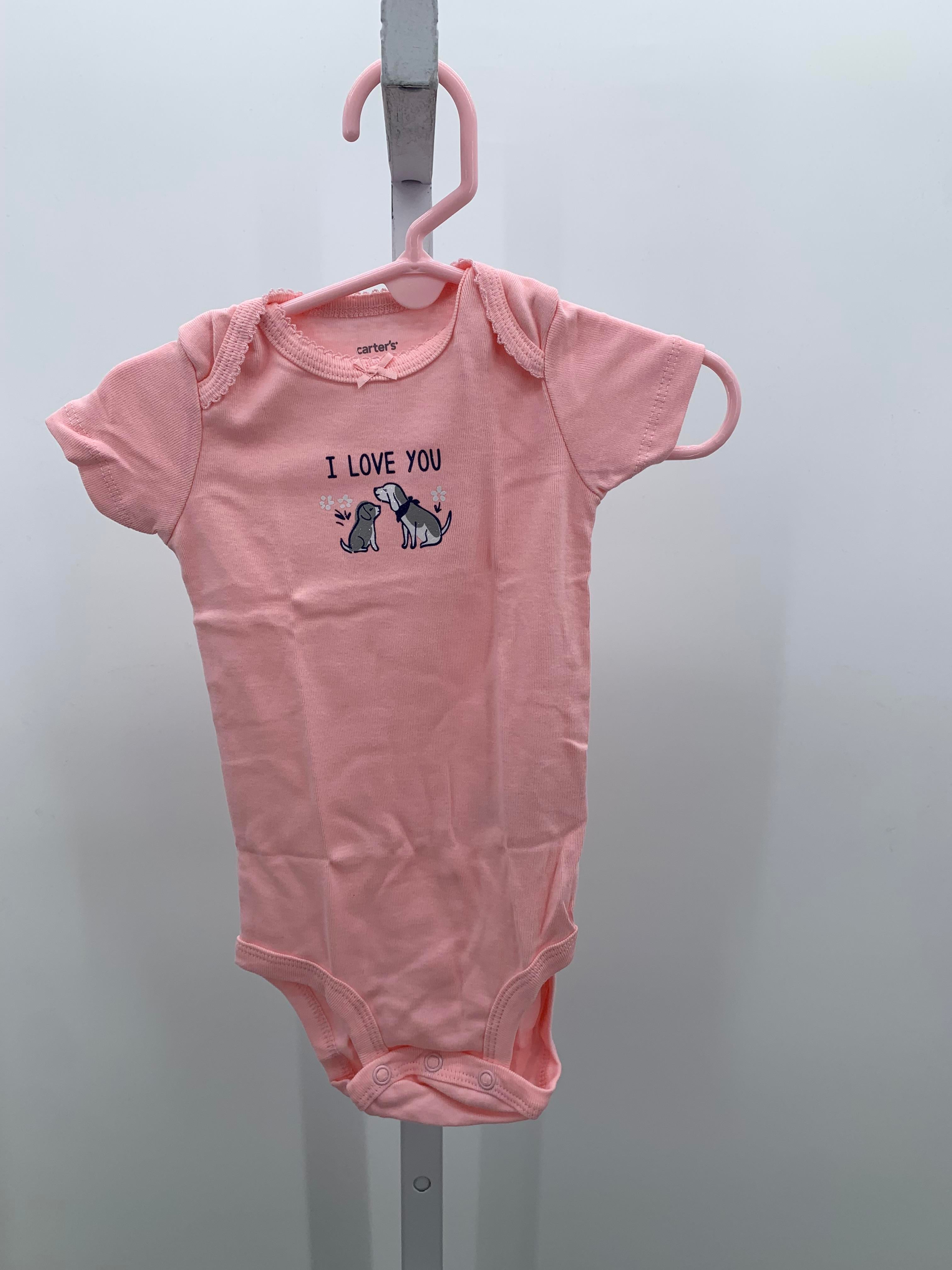 Carters Size 9 Months Girls Short Sleeve Shirt