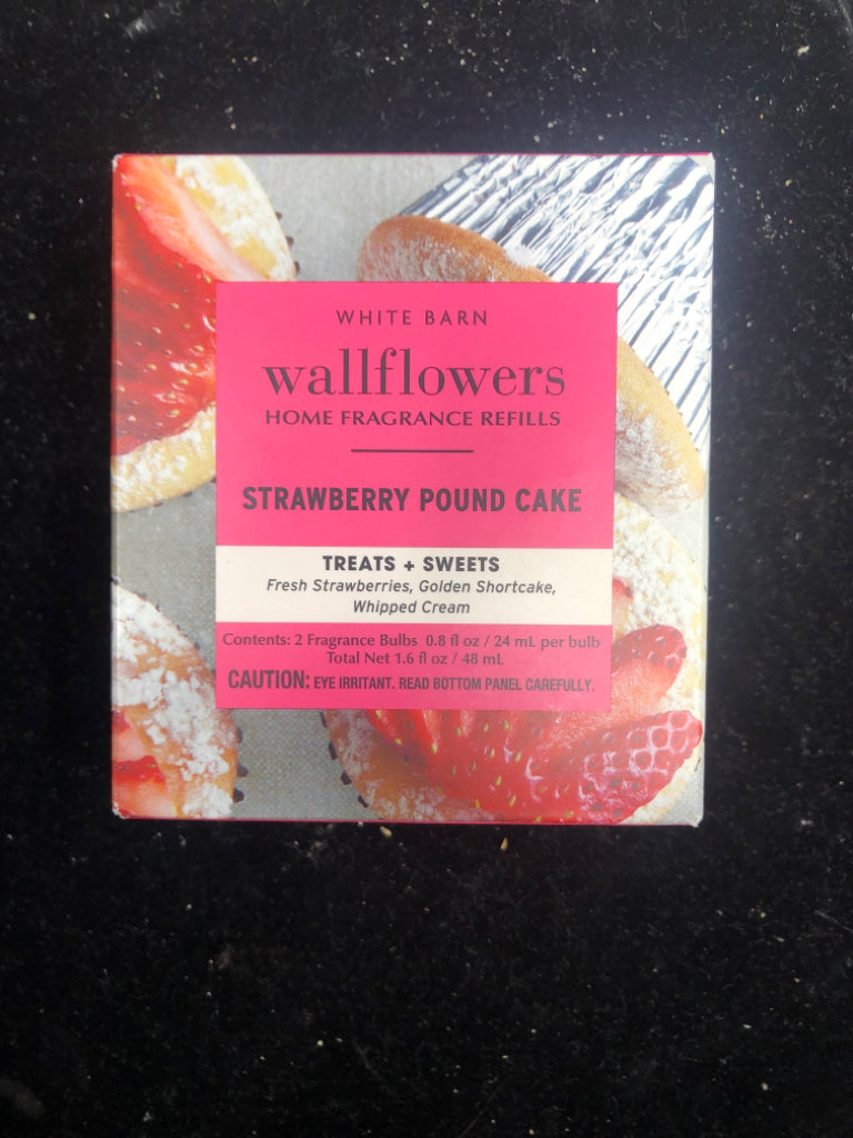 WHITE BARN STRAWBERRY POUNDCAKE WALLFLOWER REFILLS.