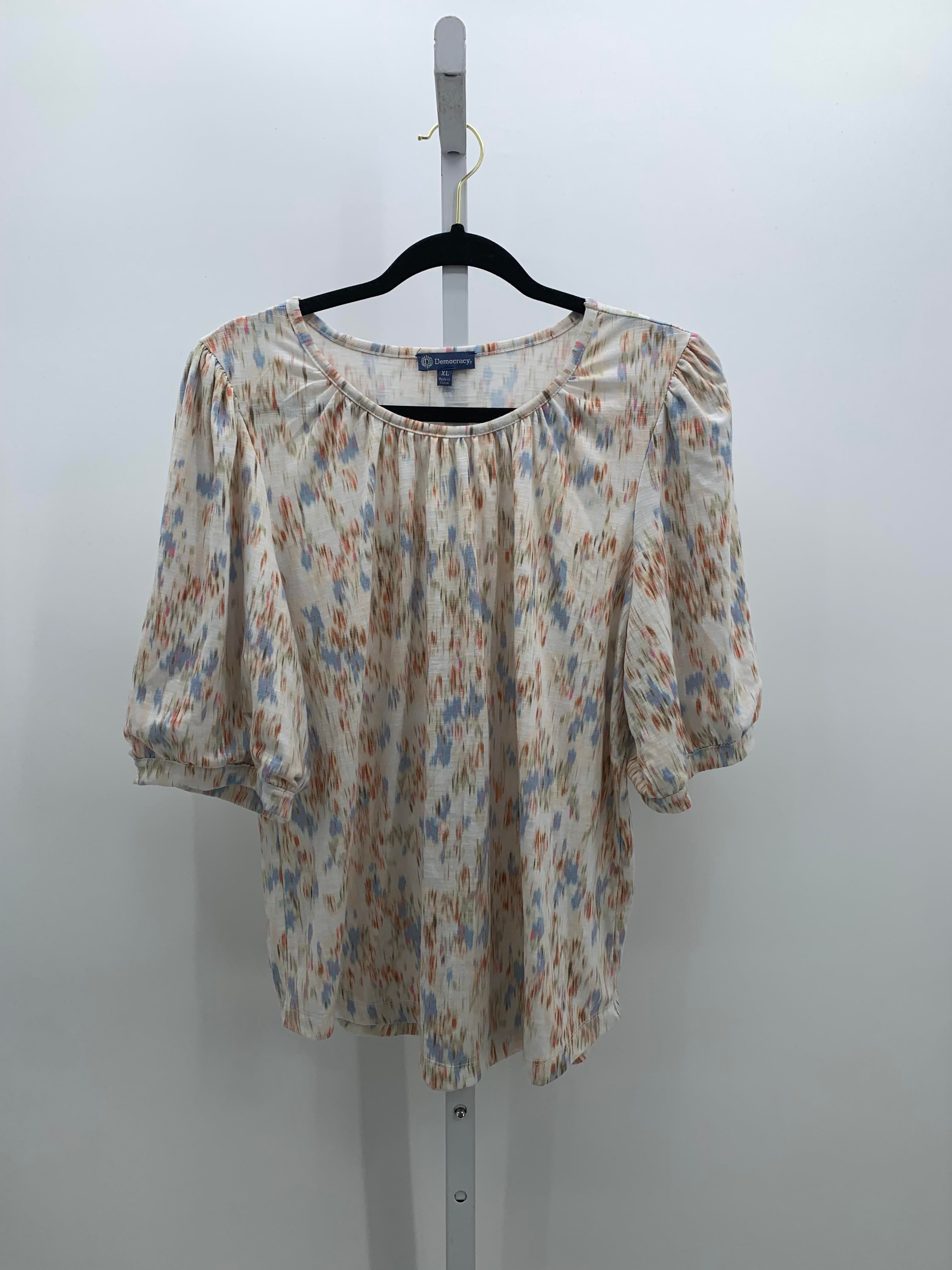 Democracy Size Extra Large Misses Short Sleeve Shirt