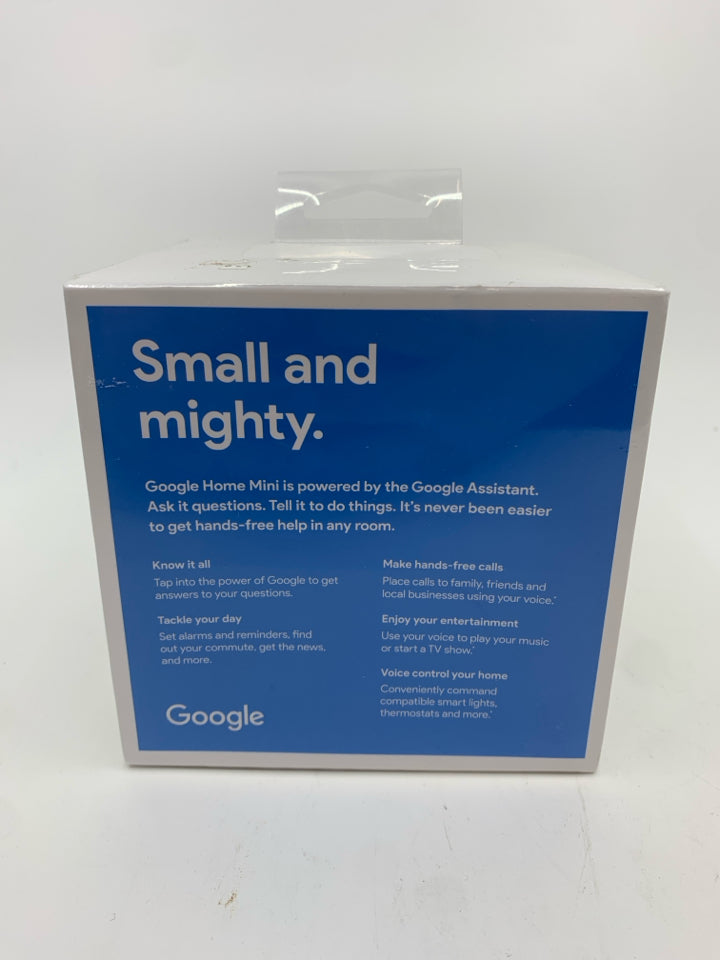 NIB GOOGLE MINI HOME- CHALK GA00210-US