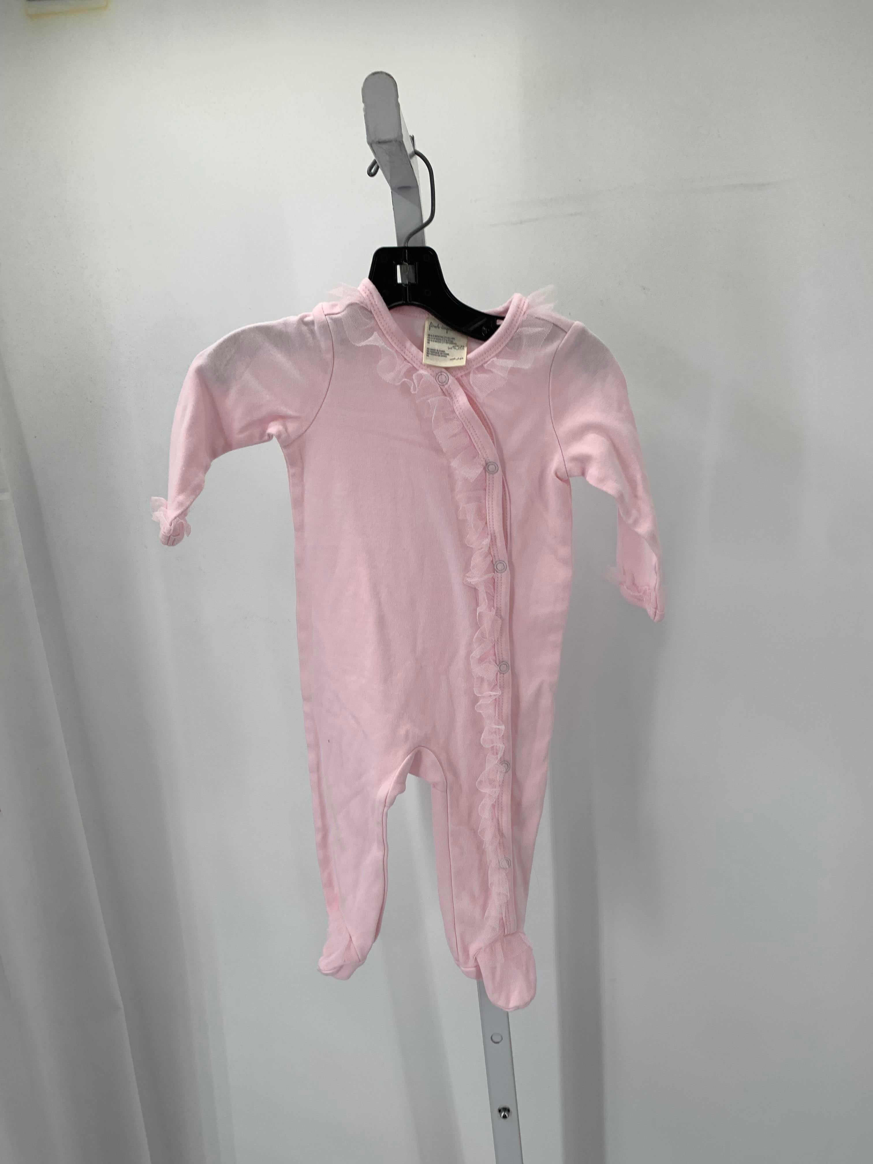 First Impressions Size 6-9 mon Girls Long Slv. Romper