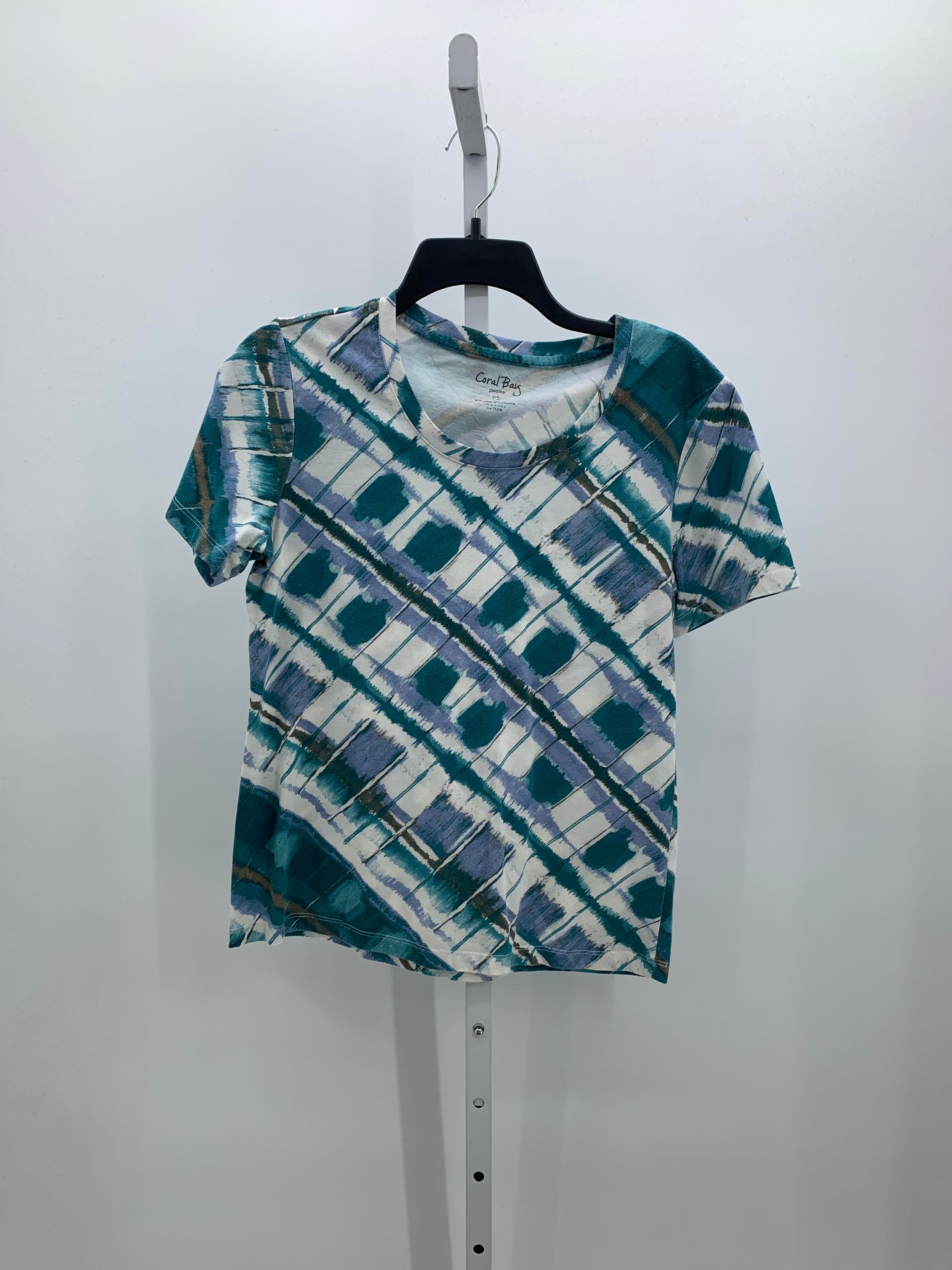 Coral Bay Size Small Petite Petite Short Sleeve Shirt