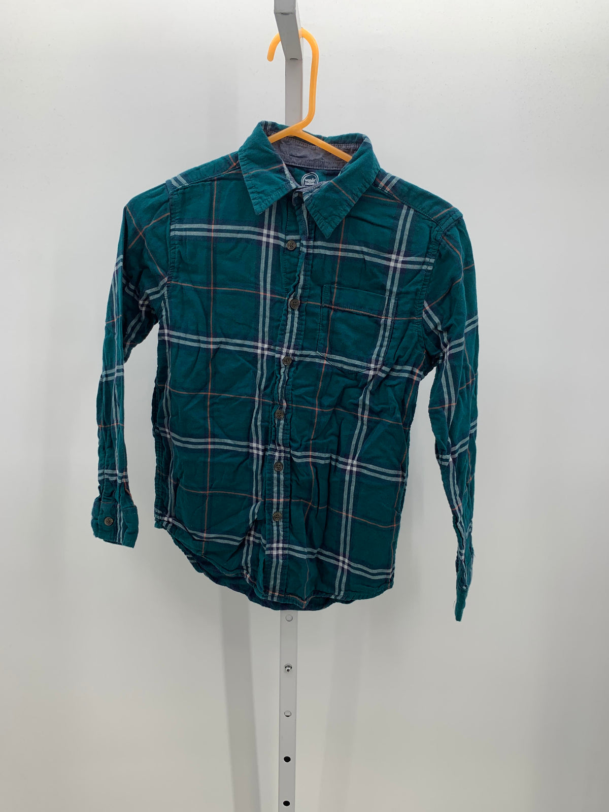 BLUE/GREEN PLAID BTN DOWN