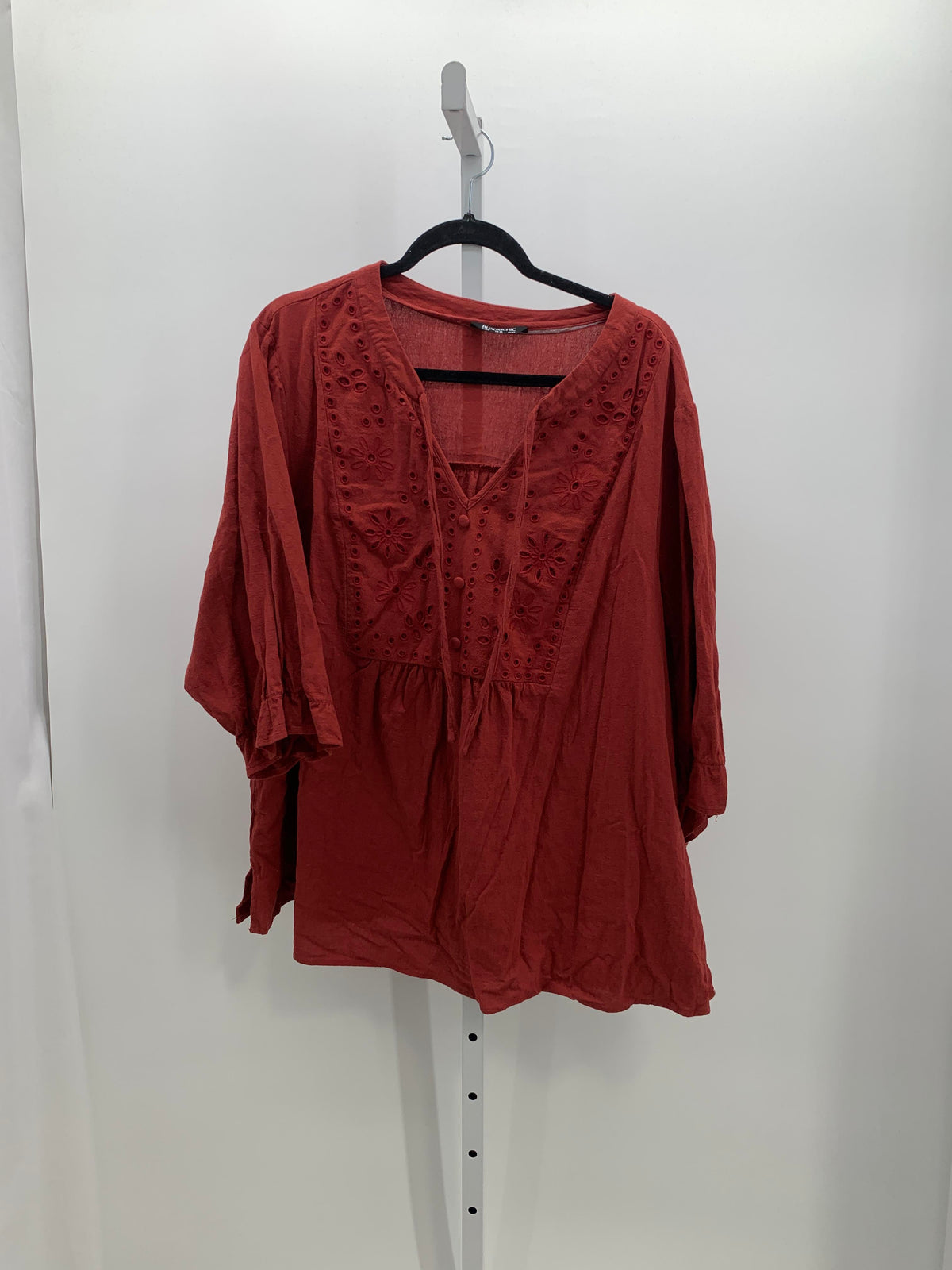 BloomChic Size 26 W Womens 3/4 Sleeve Shirt
