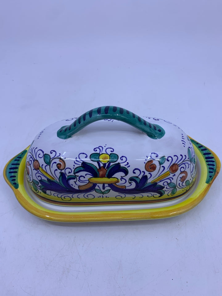 BUTTER DISH MADE IN ITALY.