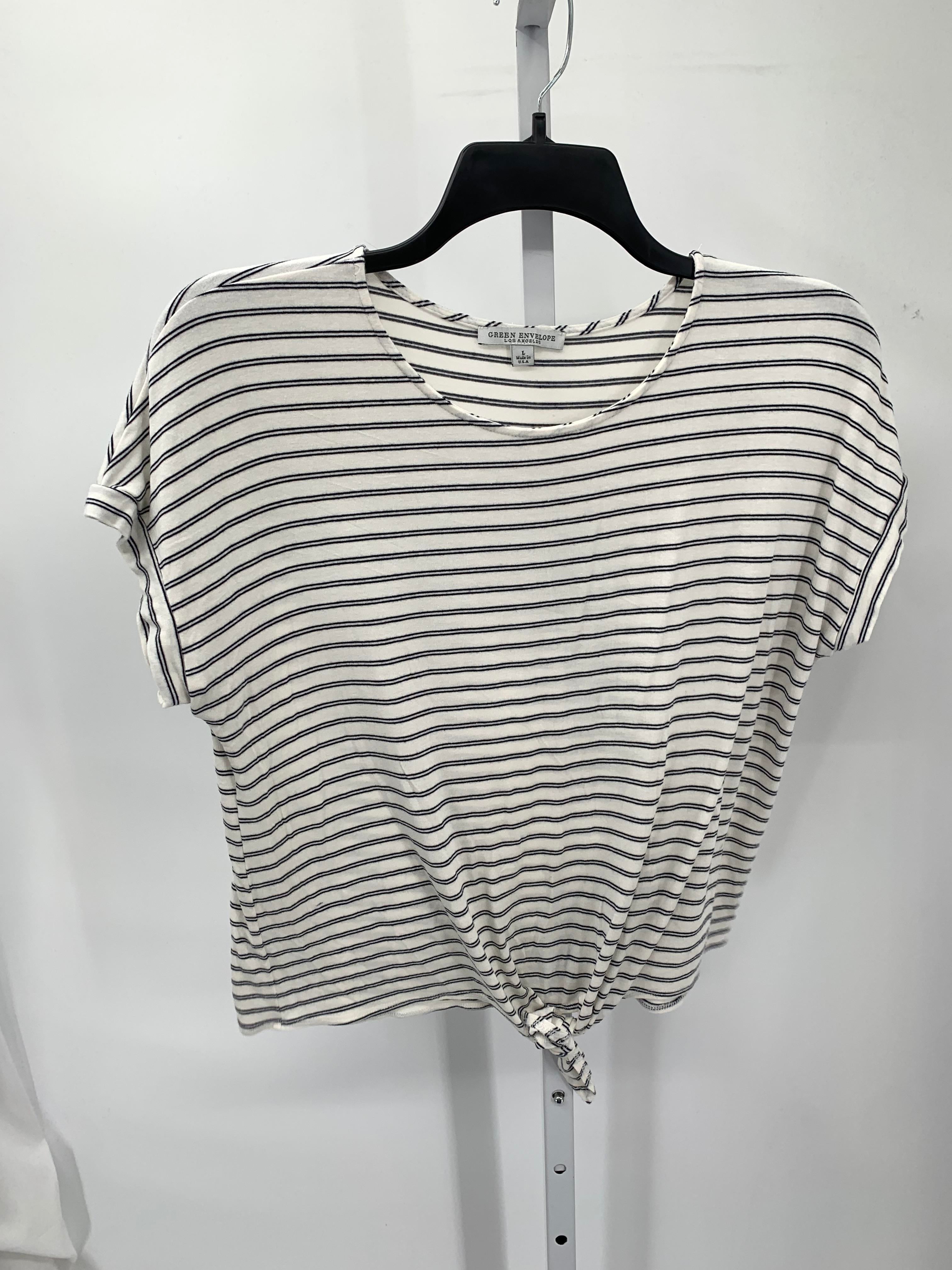 Green Envelope Size Large Misses Short Sleeve Shirt