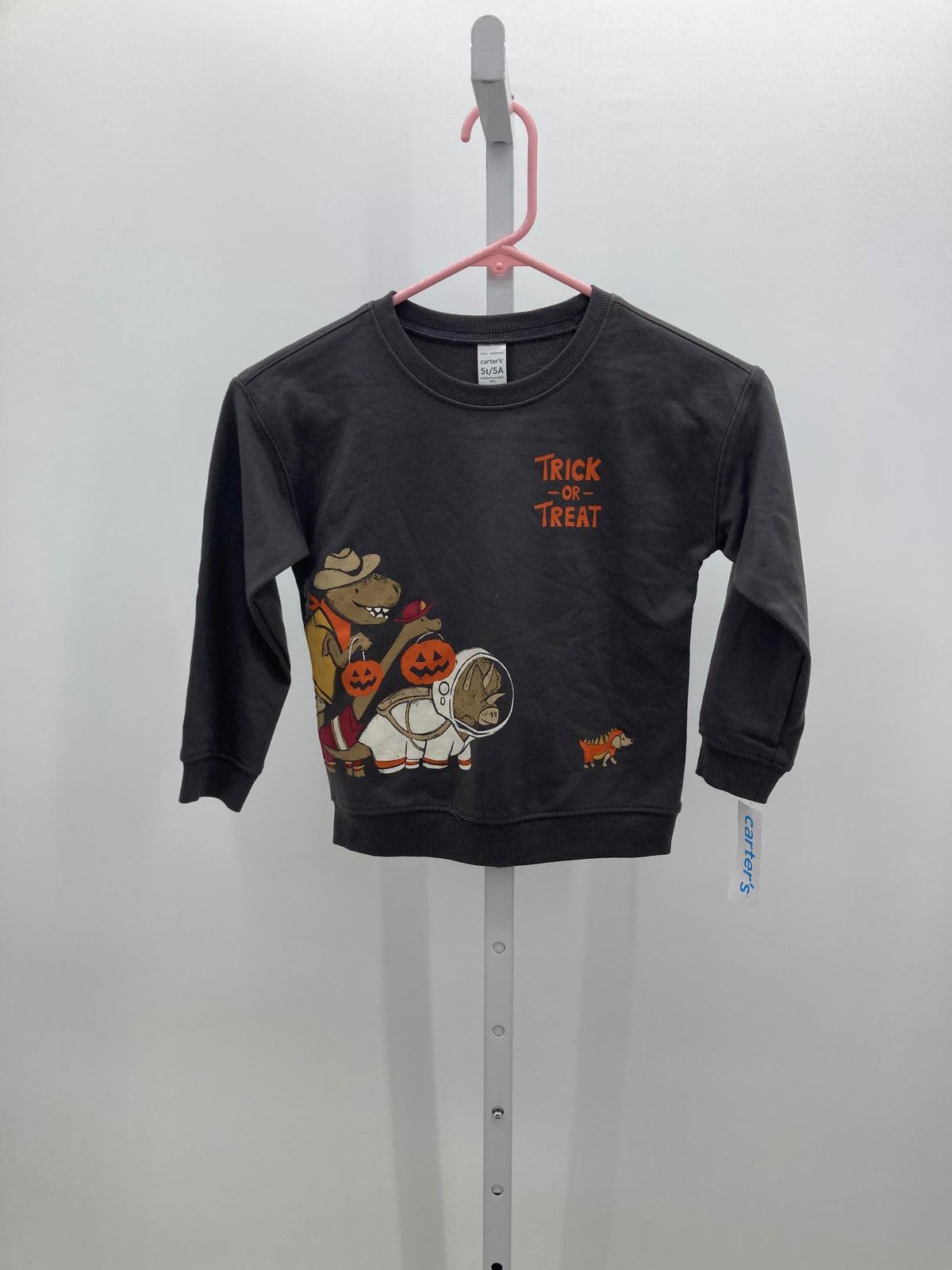 NEW LONG SLV SHIRT TRICK OR TREAT DINOS