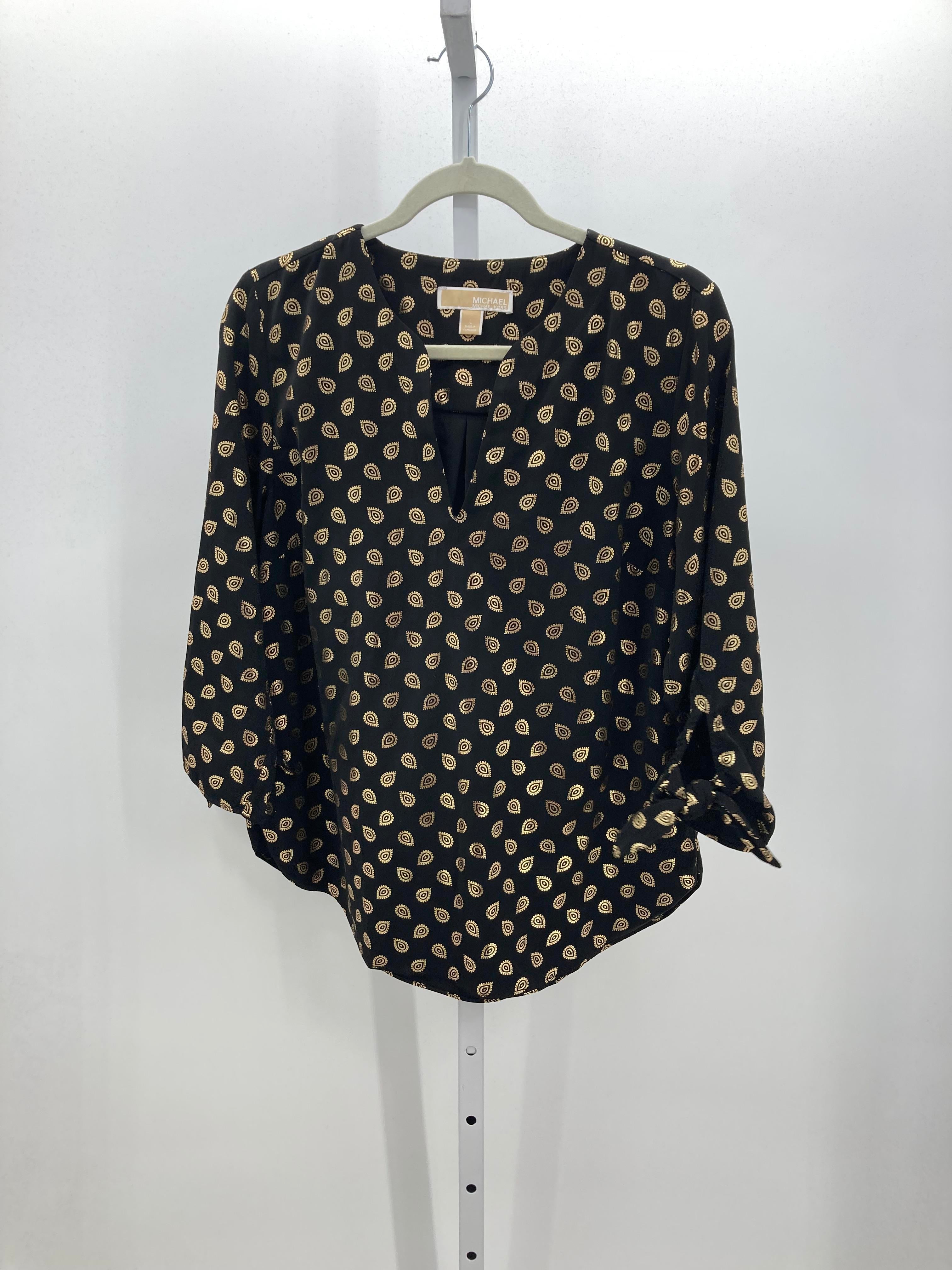 Michael Kors Size Large Misses 3/4 Sleeve Shirt