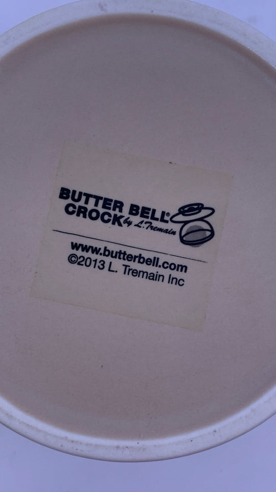 TAN CERAMIC BUTTER BELL.