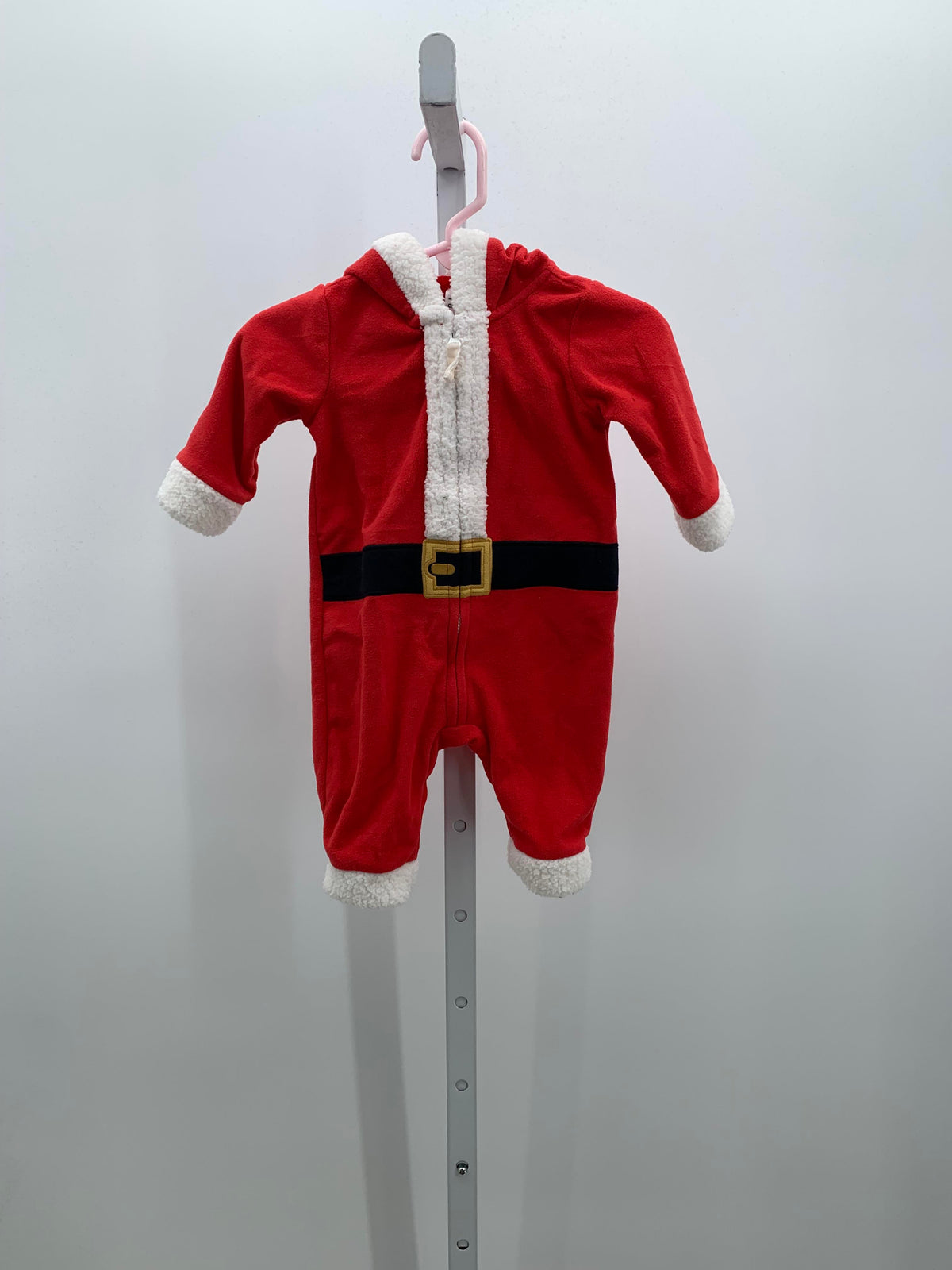 LONG SLV ROMPER SANTA HOODED