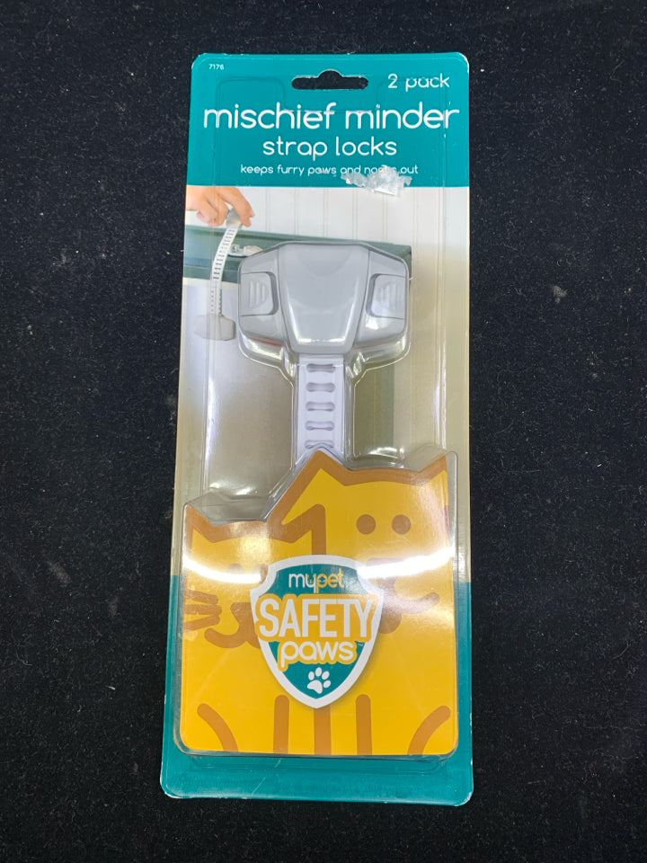 NIP MISCHIEF MINDER STRAP LOCKS.