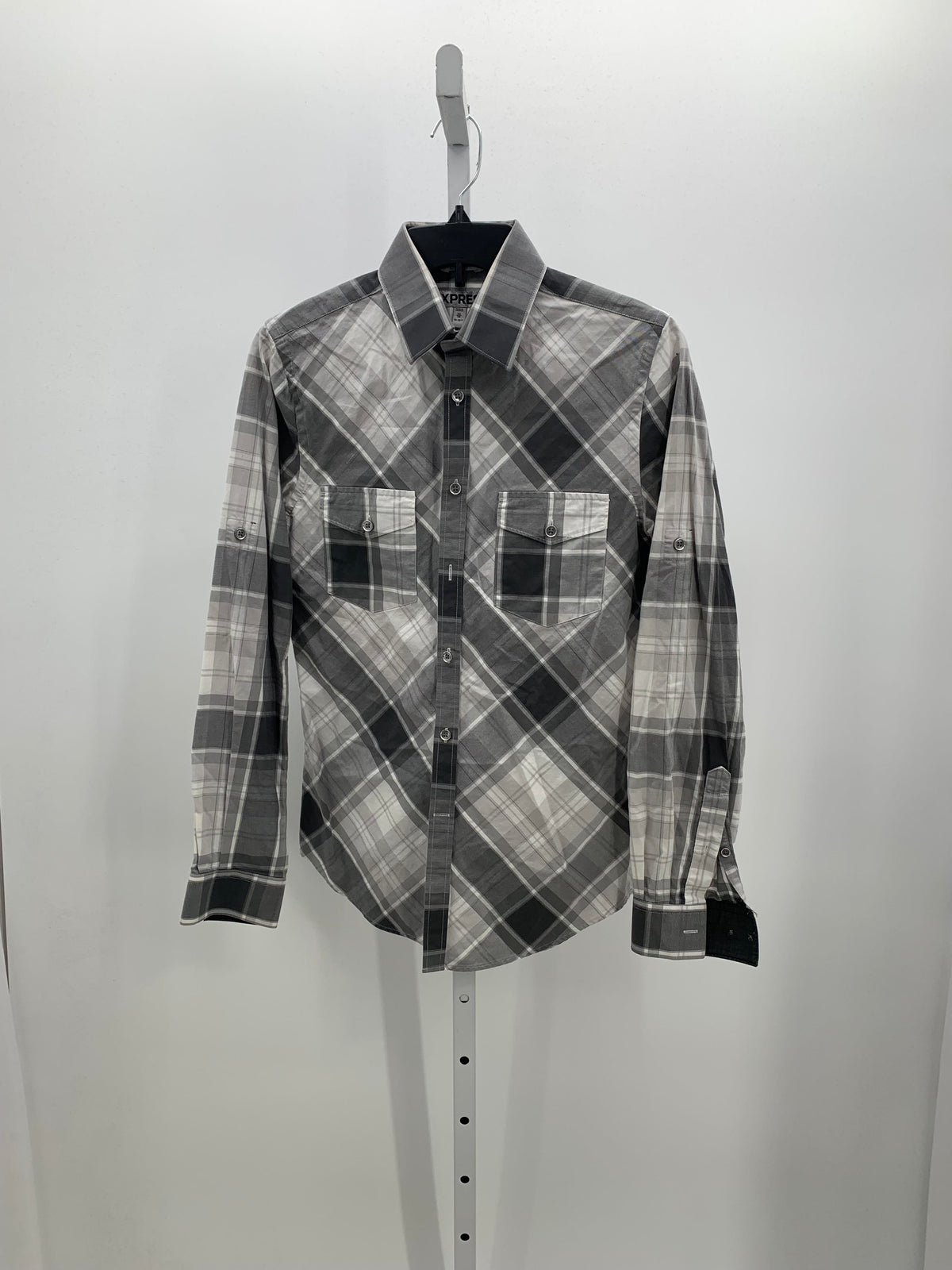 PLAID BTN DOWN