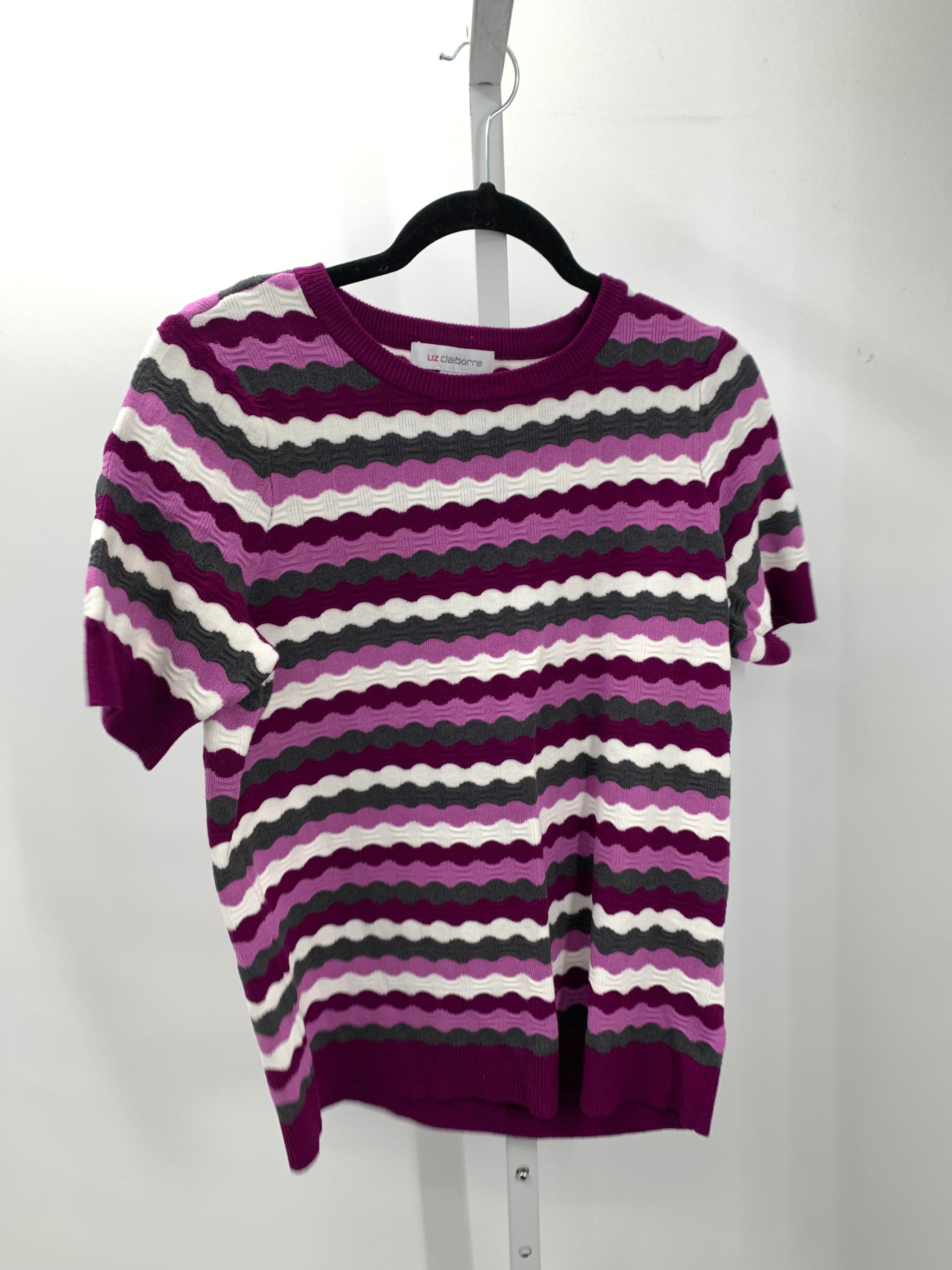 Liz Claiborne Size Medium Misses Short Slv Sweater