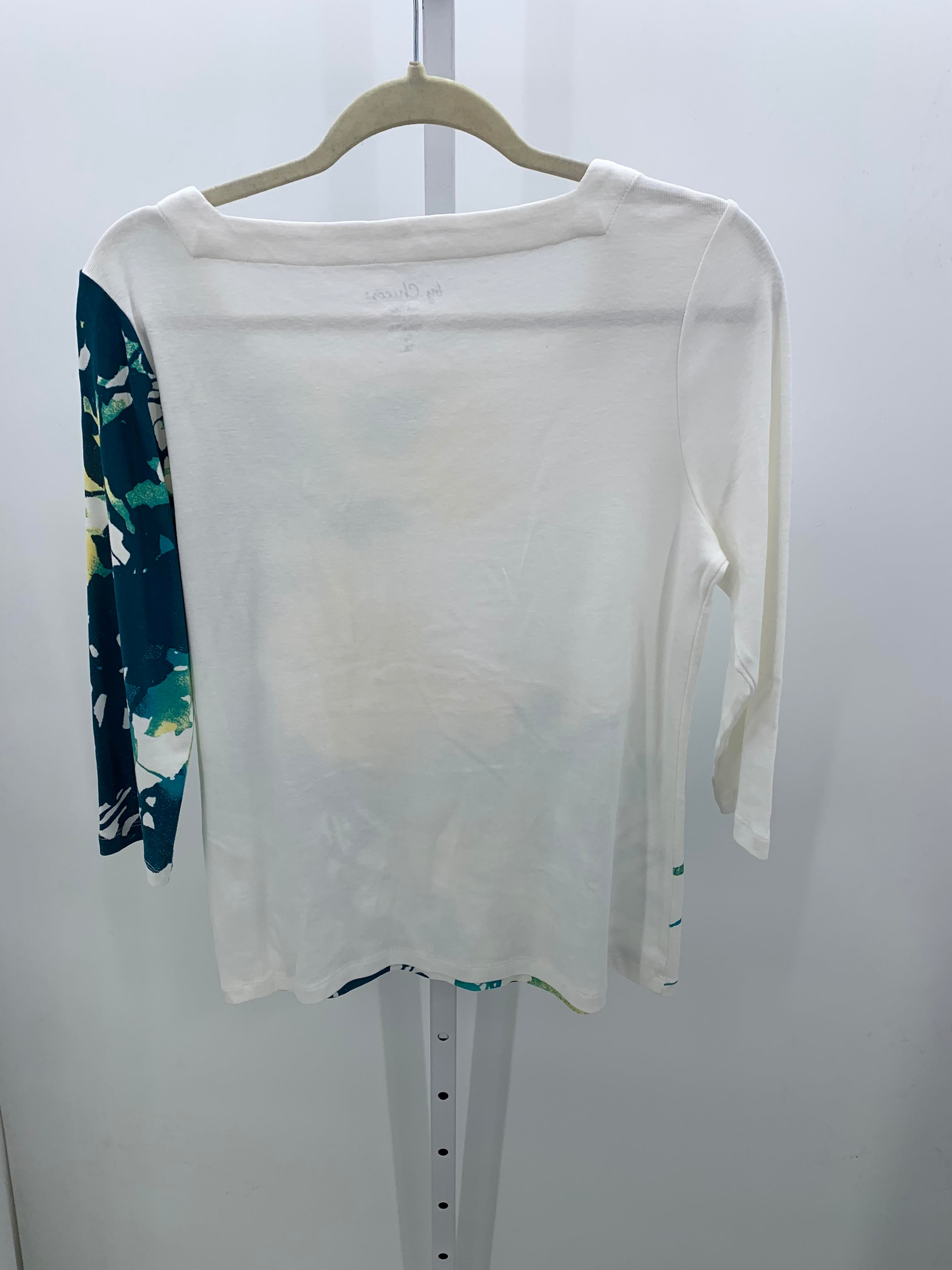 Chico's Size Small Misses 3/4 Sleeve Shirt