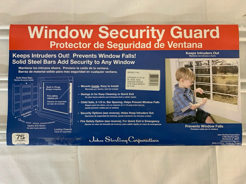 WINDOW GUARD- JOHN STERLING MODEL 1130.