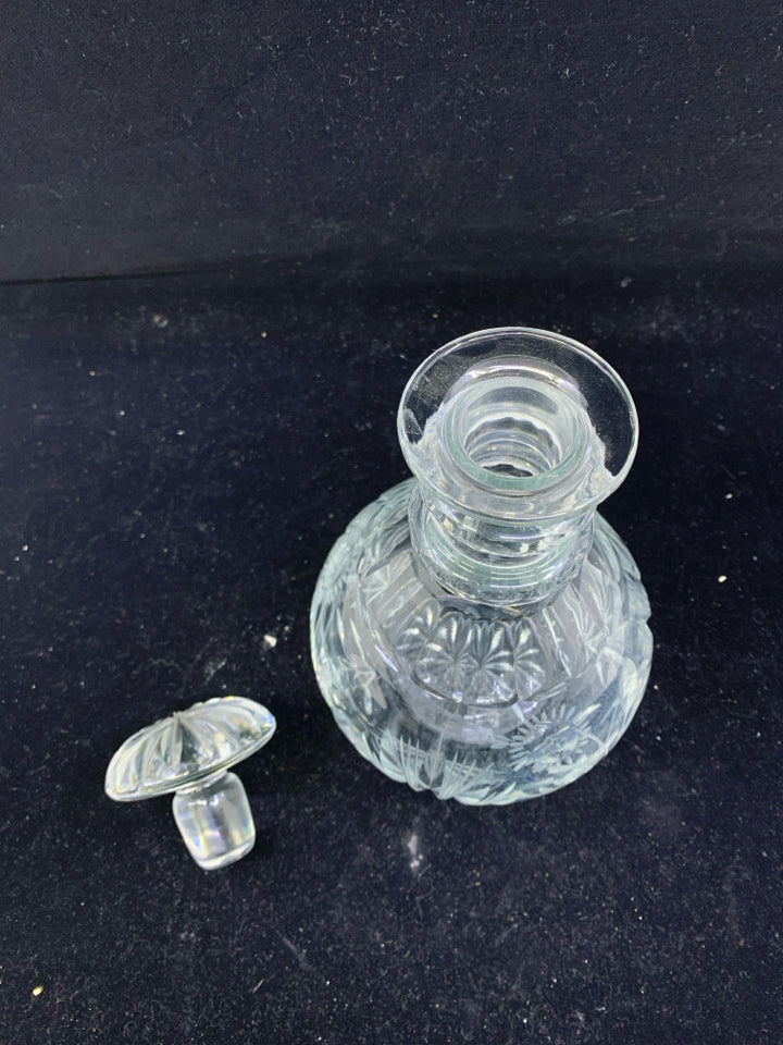 EKENAS SWEDEN CUT GLASS DECANTER.