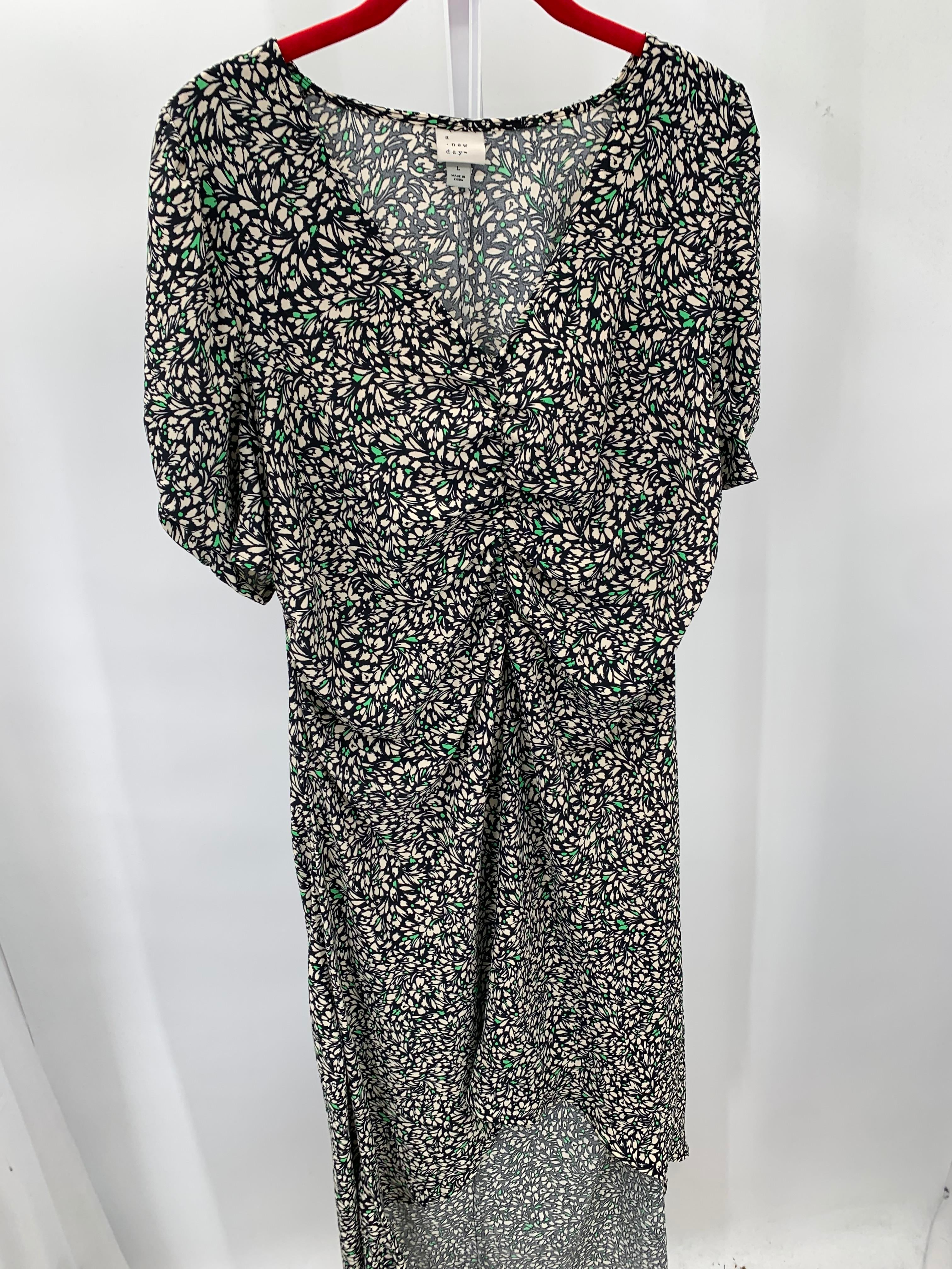 A New Day Size Large Misses Short Sleeve Dress