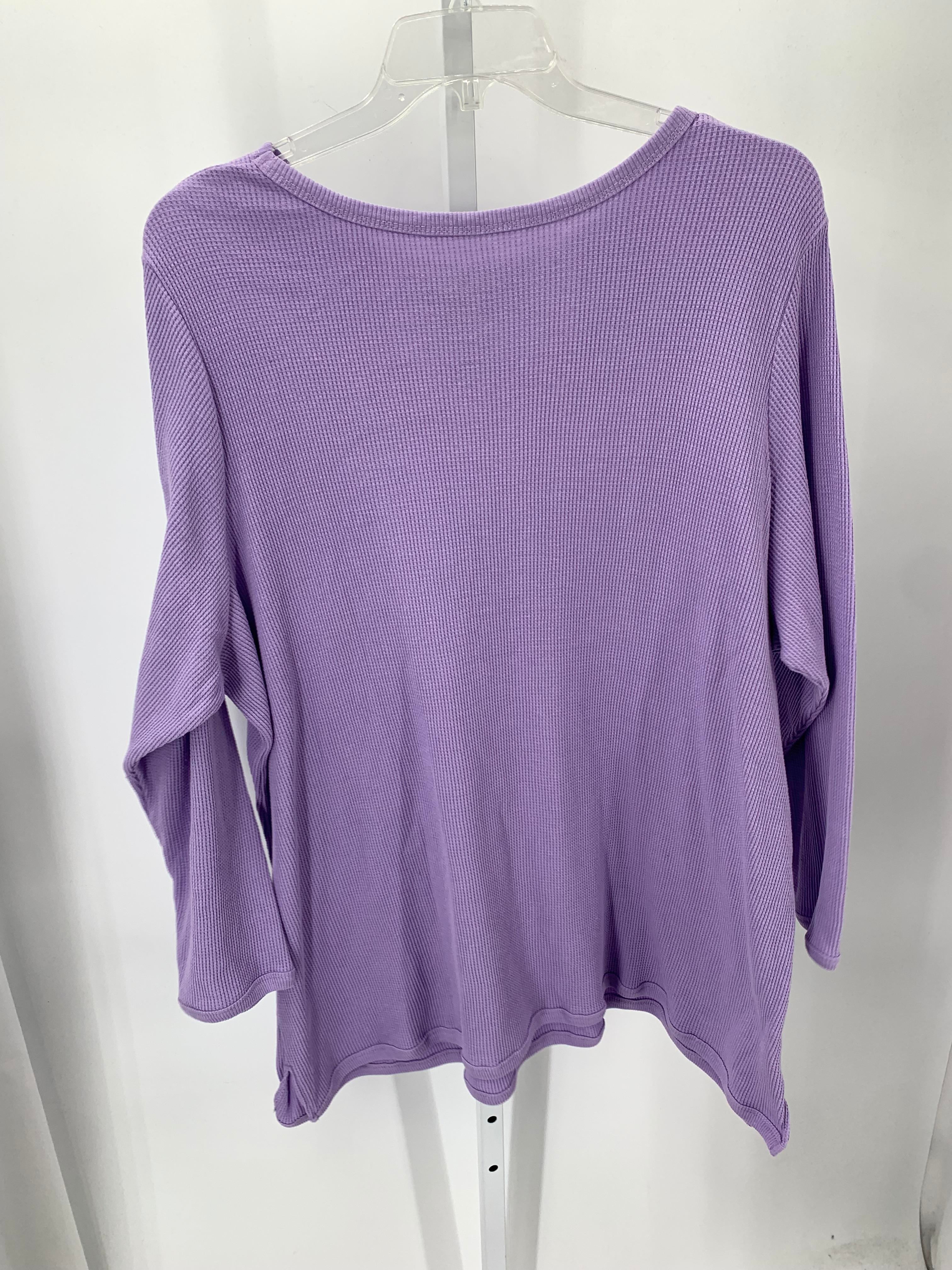 Woman Within Size 2X Womens Long Sleeve Shirt