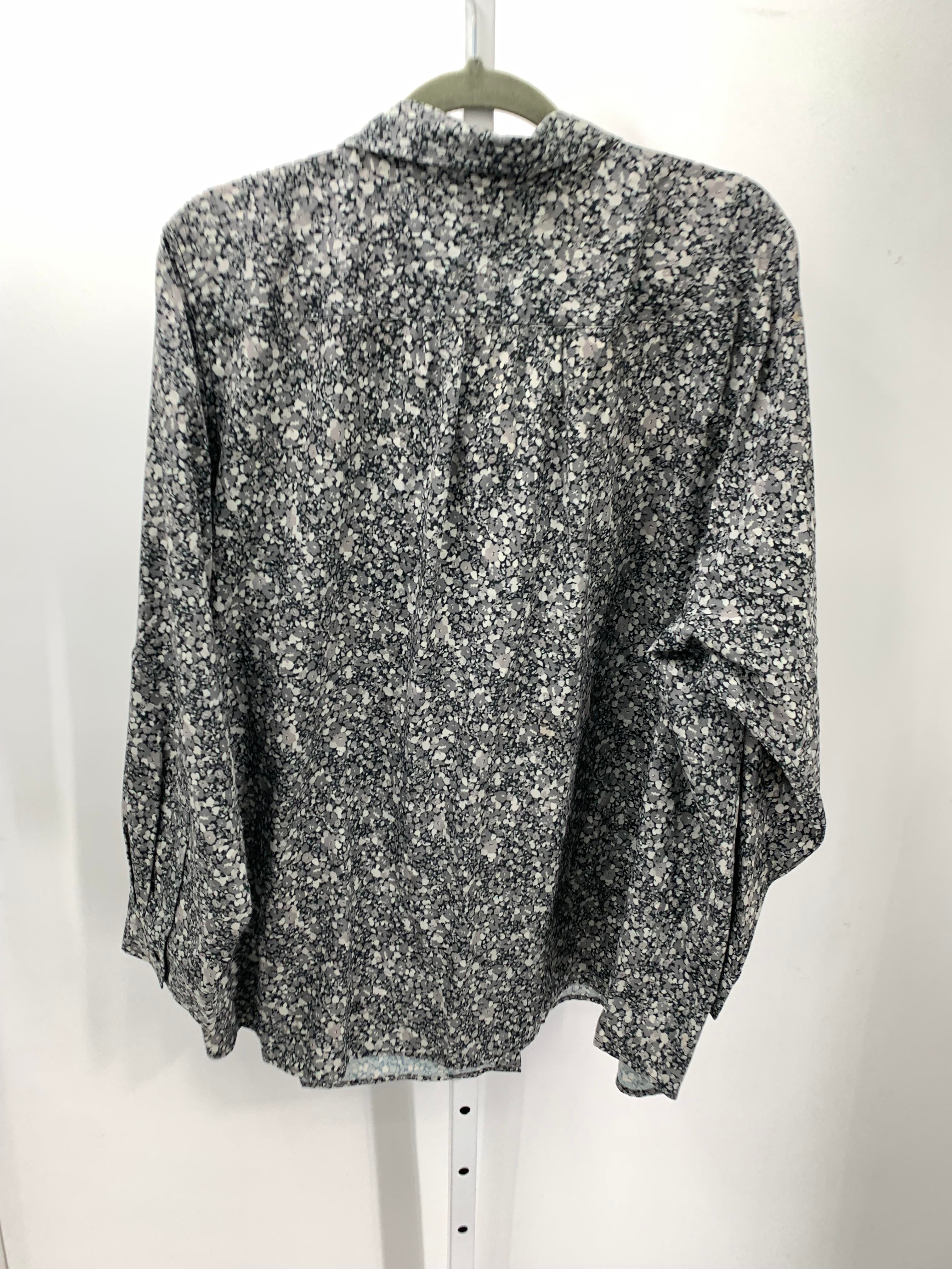 Lands End Size 3X Womens Long Sleeve Shirt